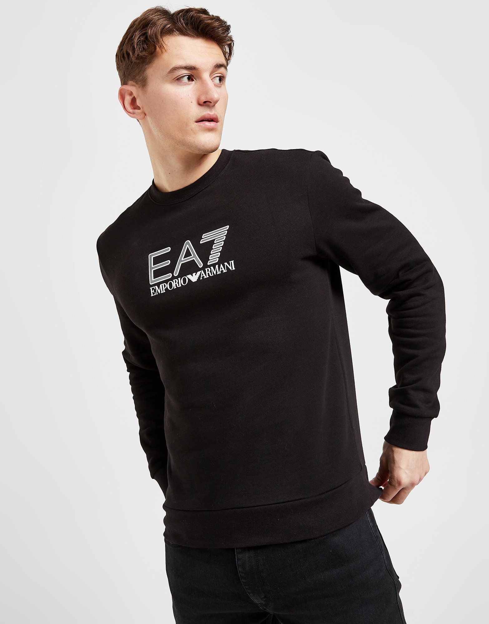 Ilustrar Destierro cueva Emporio Armani EA7 sudadera Visibility Logo en Negro | JD Sports España