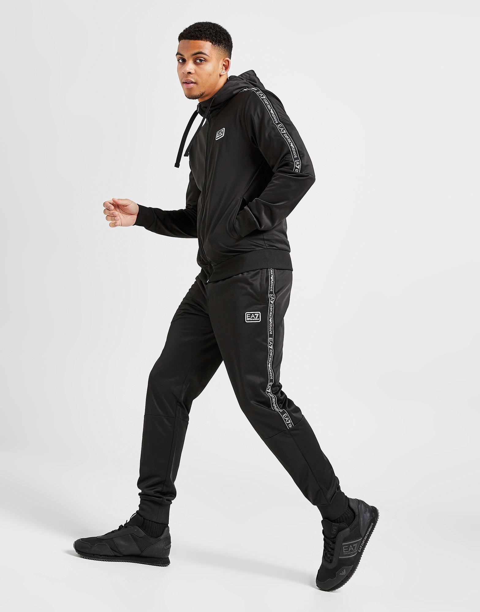 Buy Black Emporio Armani EA7 Poly Tape Tracksuit