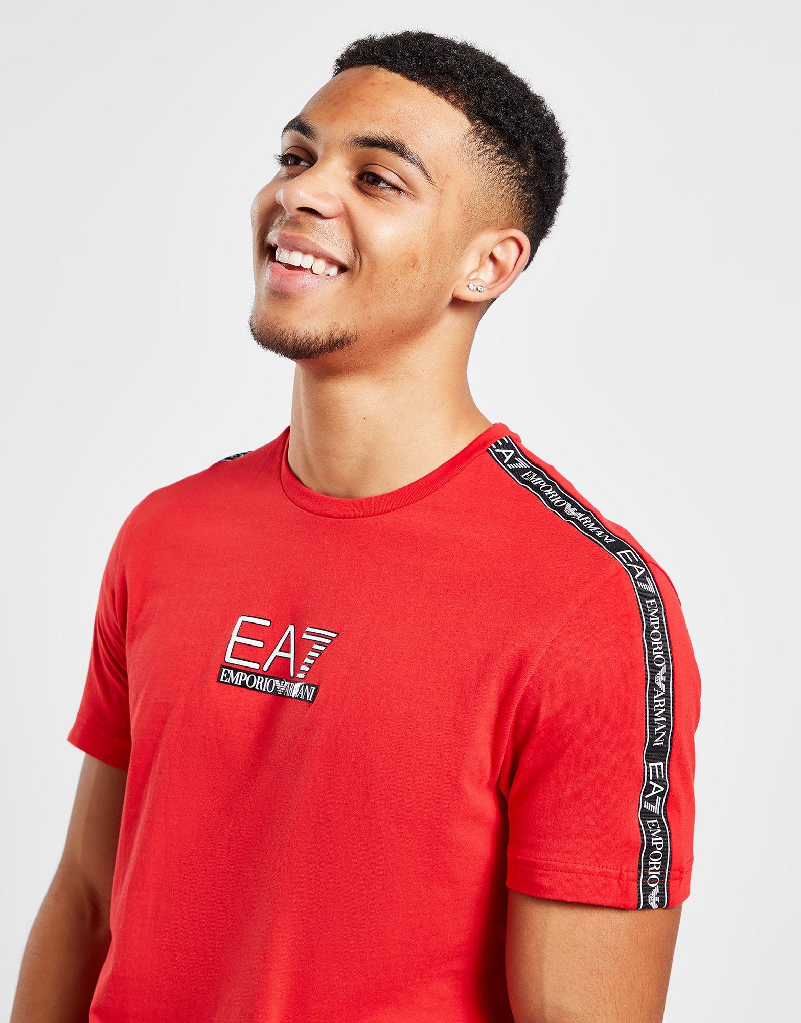 Red Emporio Armani EA7 T-Shirt | UK