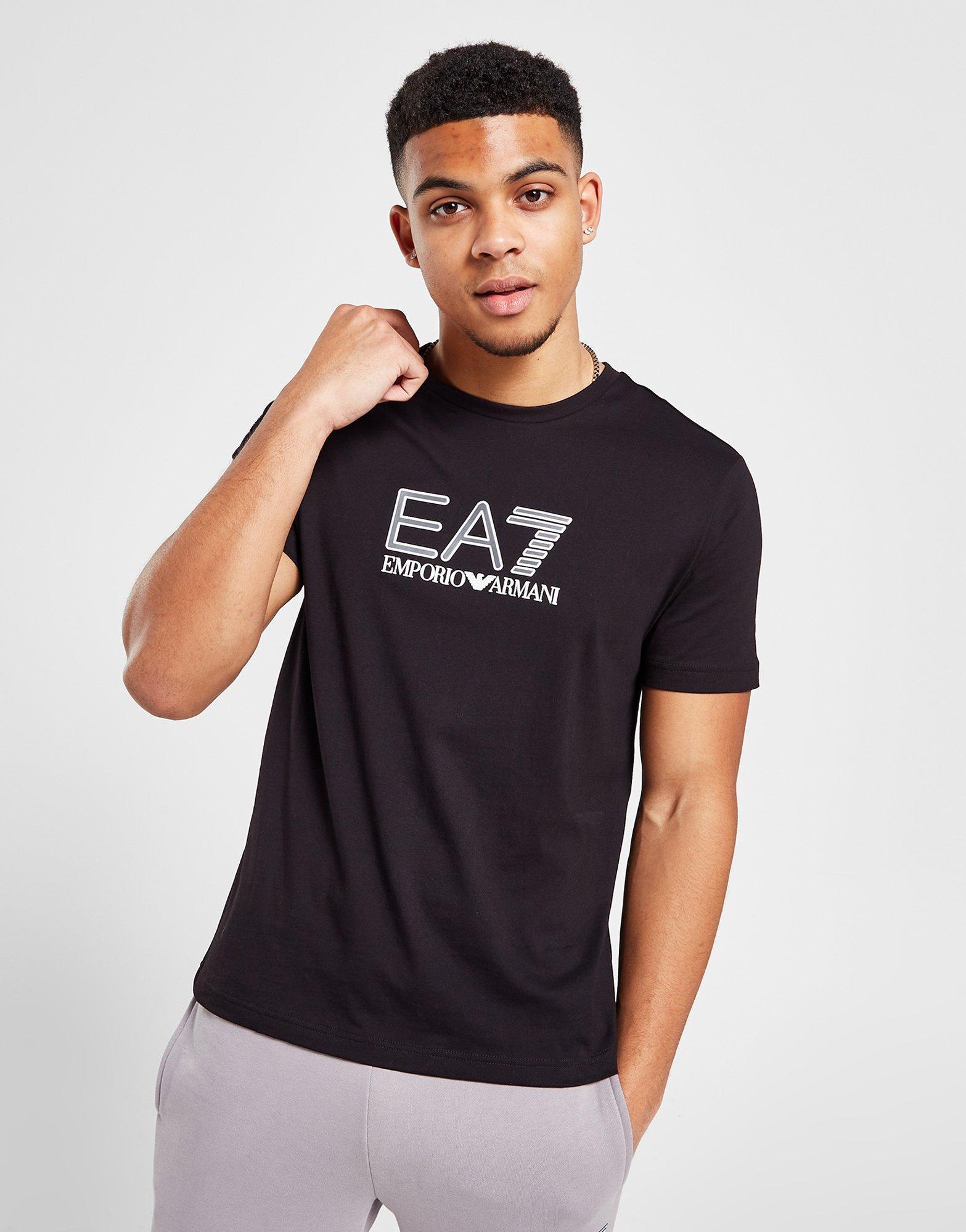 Black EA7 Visibility Logo T-Shirt - JD Sports