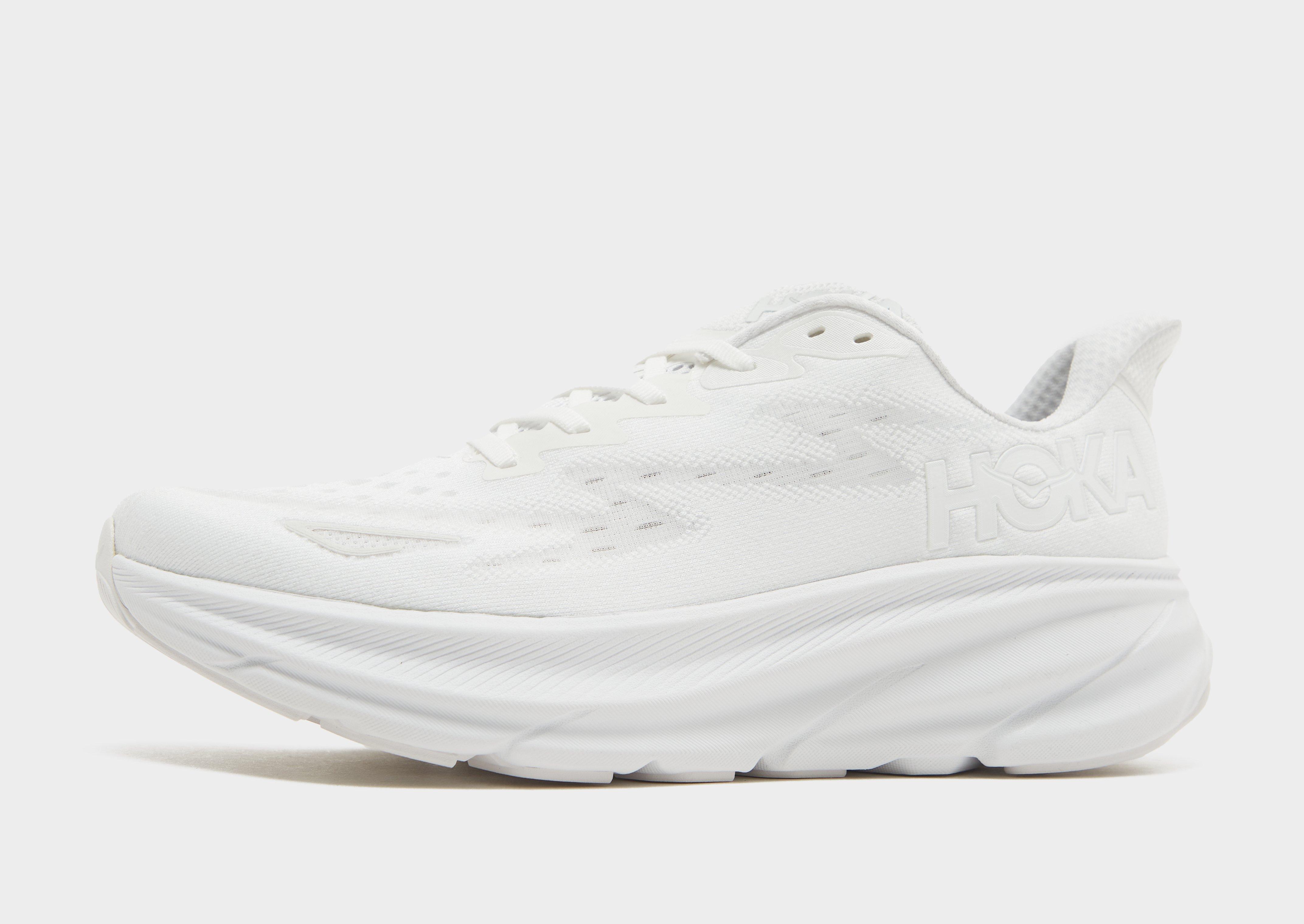 White HOKA Clifton 9 | JD Sports UK