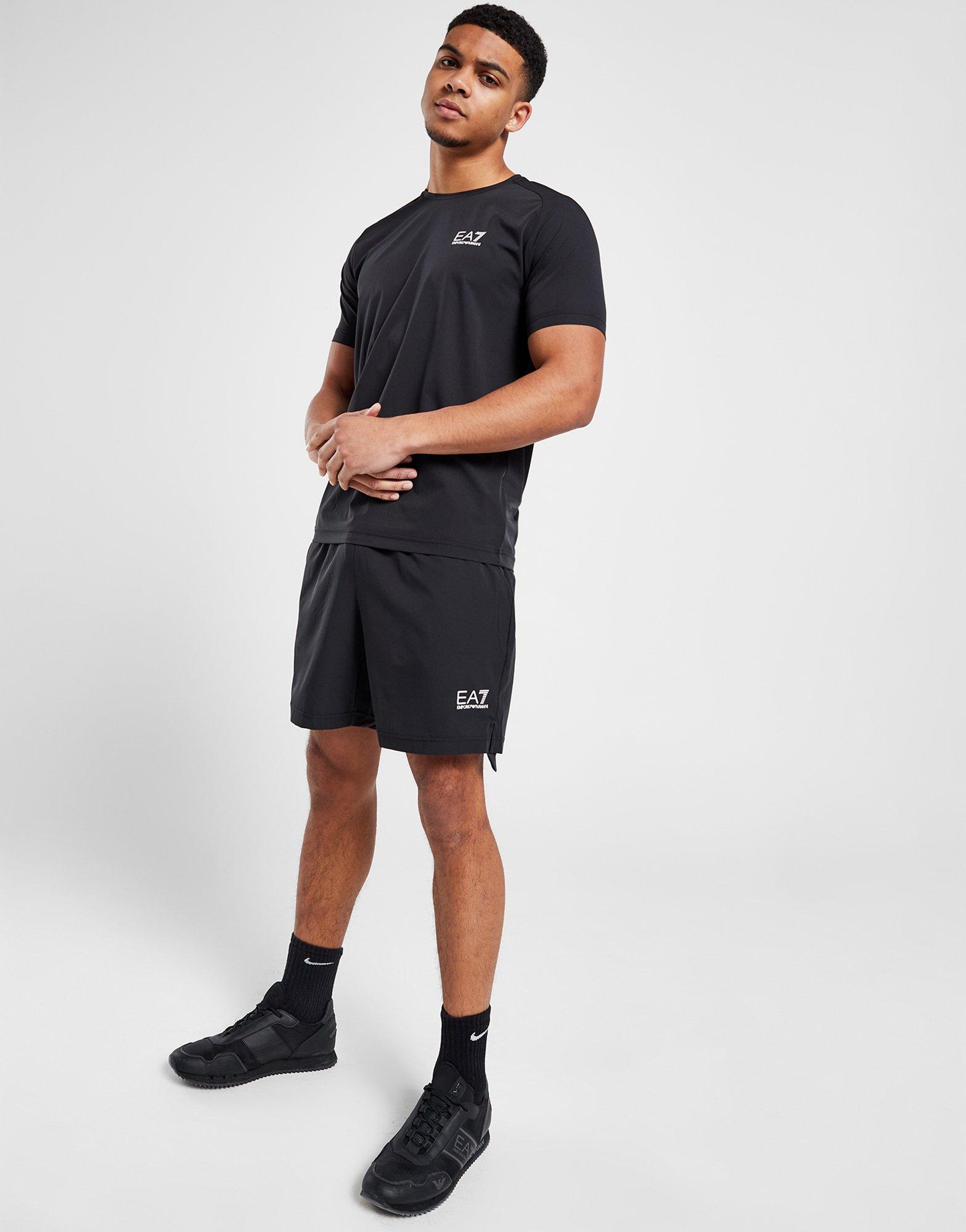 EA7 Emporio Armani Back Print T-Shirt/Shorts Set