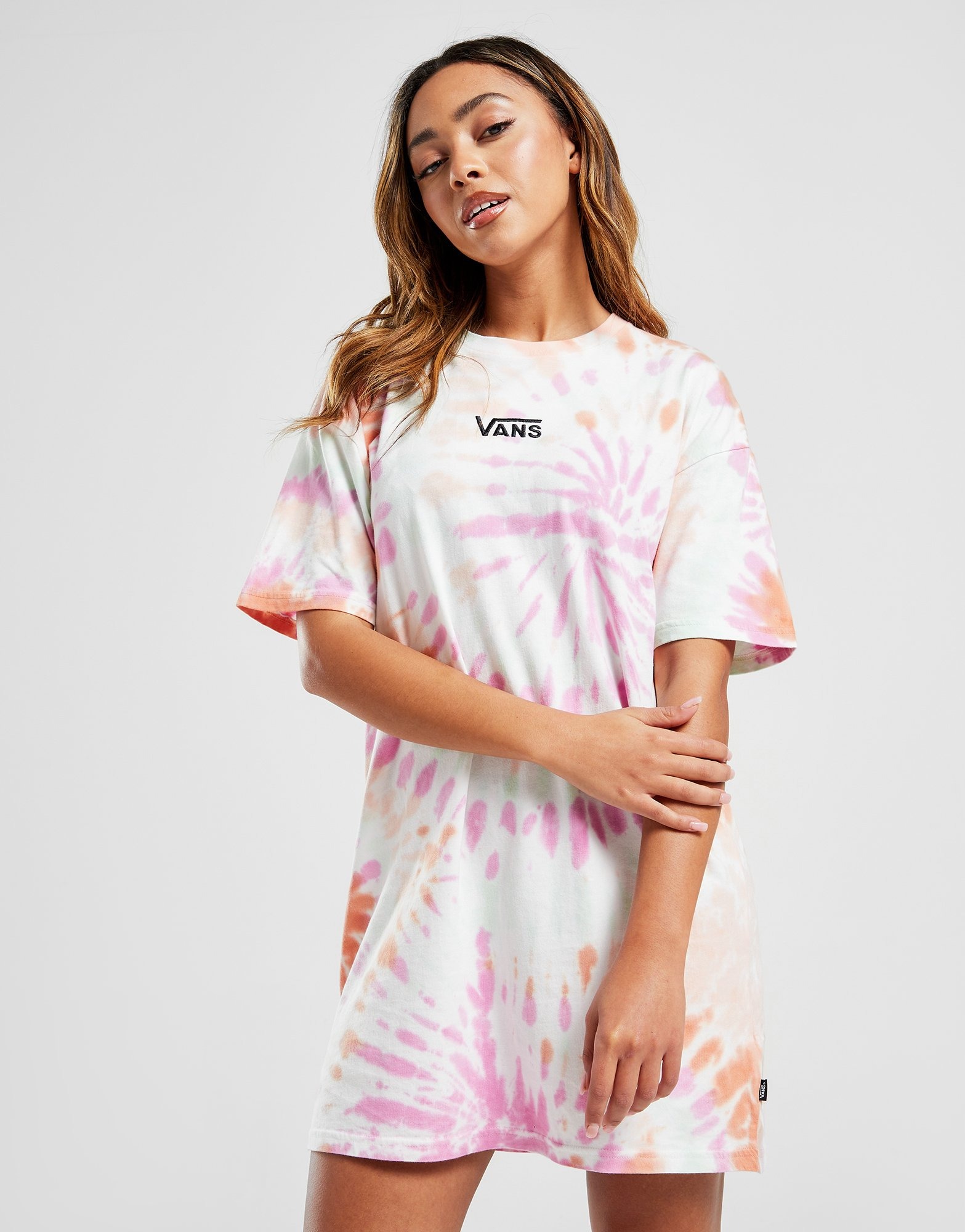 Pink Vans Wash T-Shirt Dress | JD Sports UK