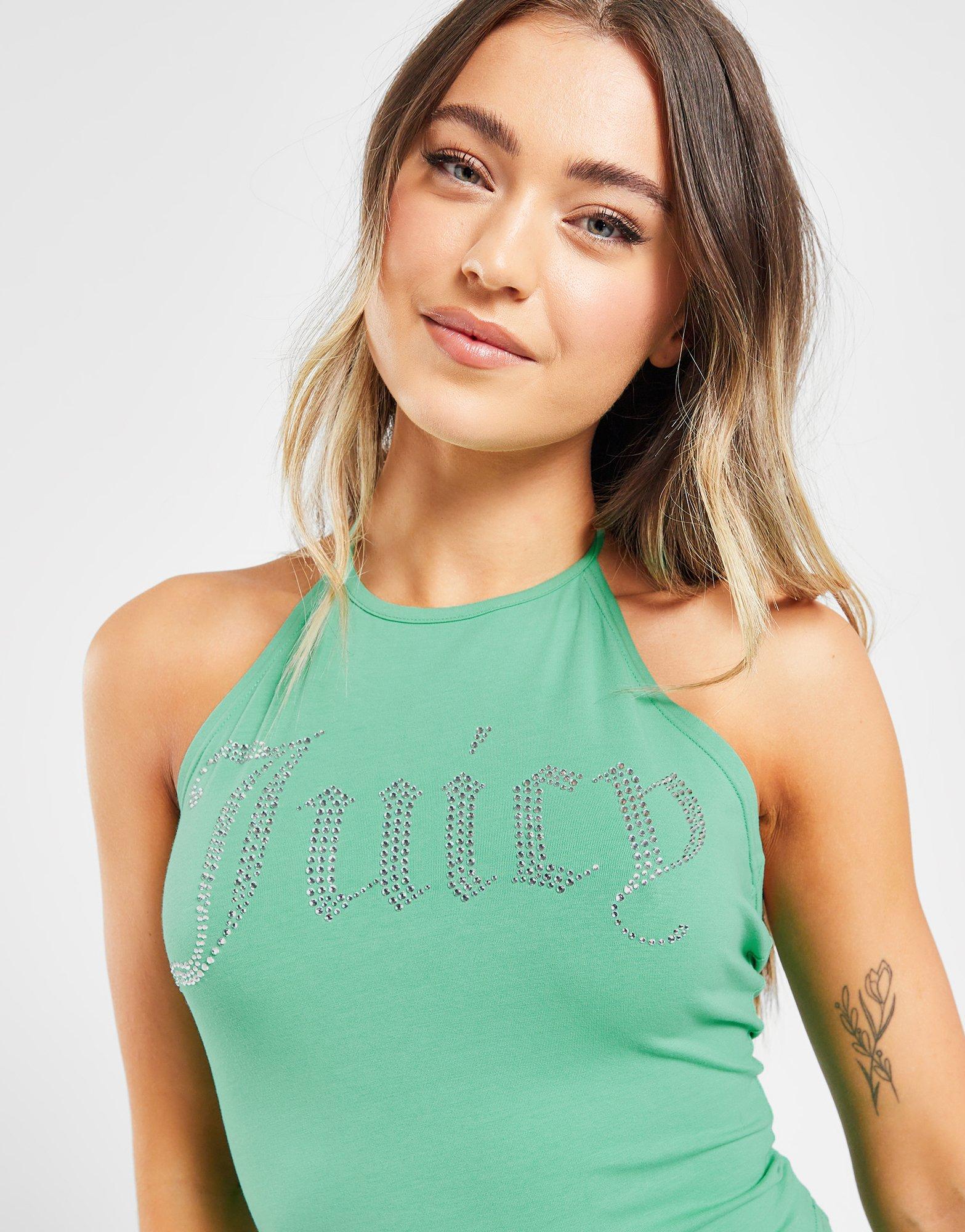 JUICY COUTURE Diamante Halter Top