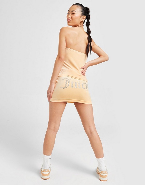 JUICY COUTURE Diamante Velour Skirt
