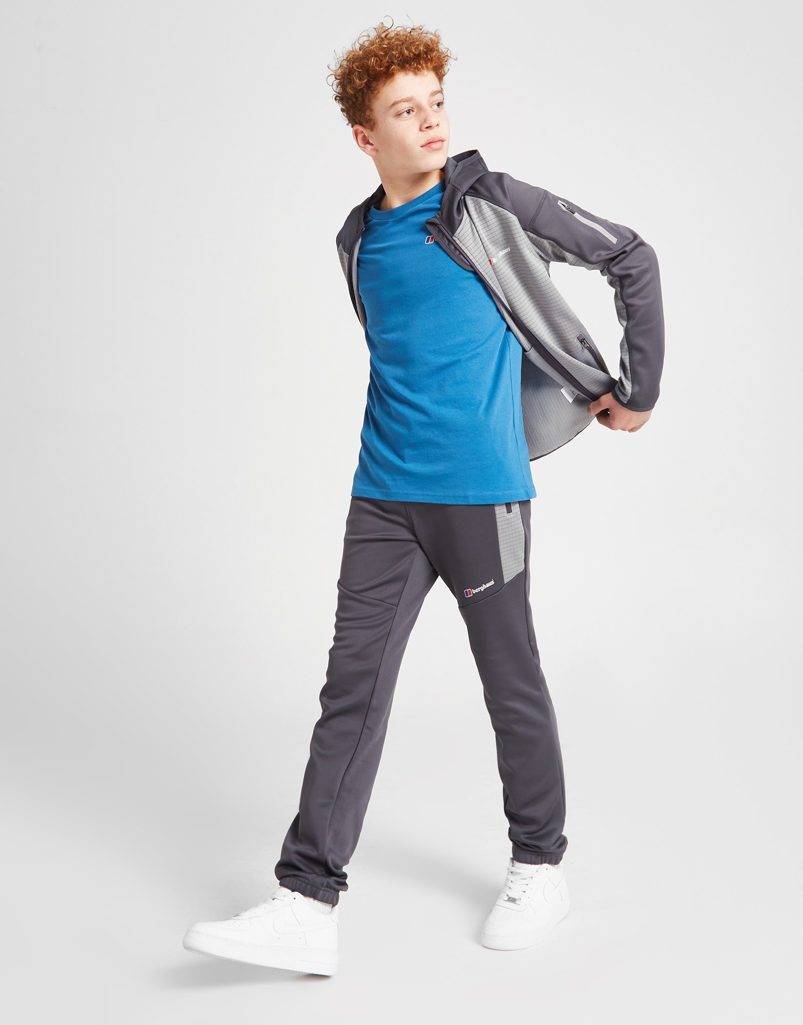 Grey Berghaus Grid Track Pants Junior - JD Sports Global