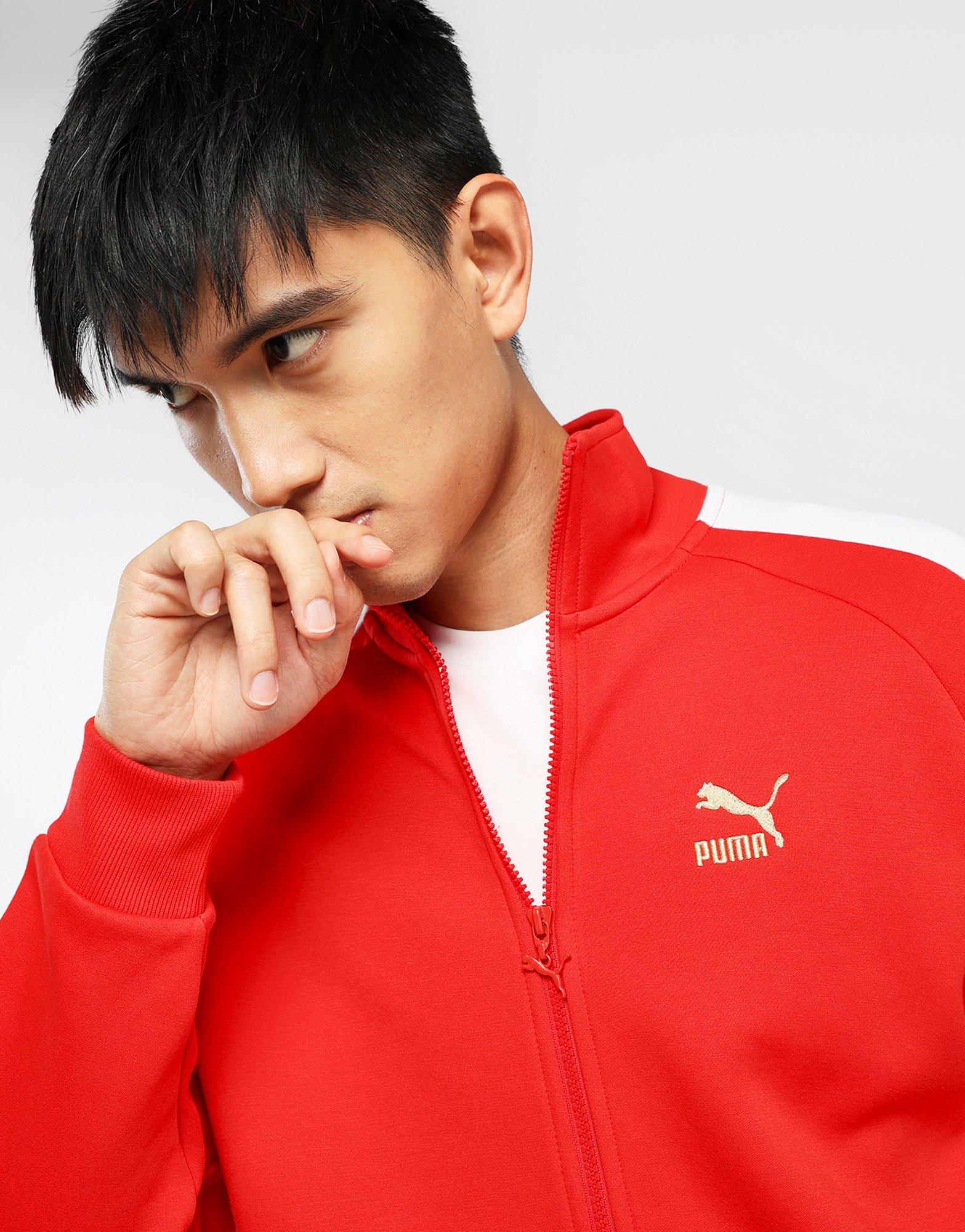 Puma t7 track deals jacket red