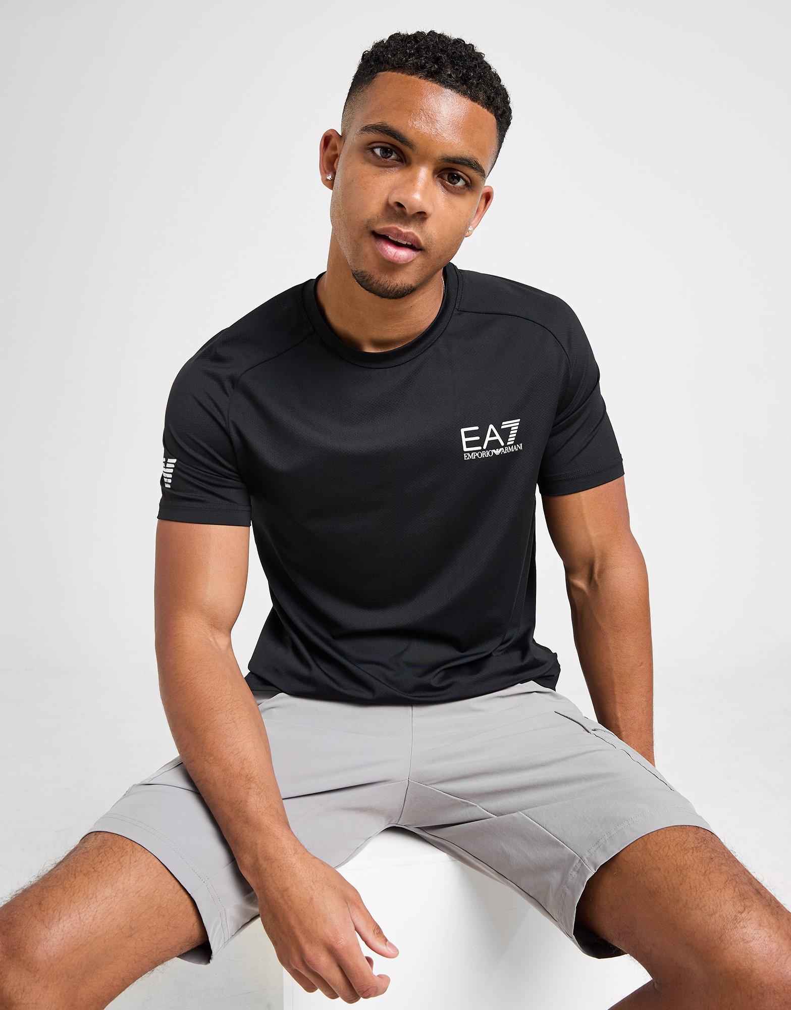 Ea7 black shop t shirt