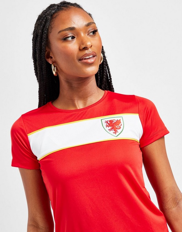 Official Team Wales Stripe T-Shirt