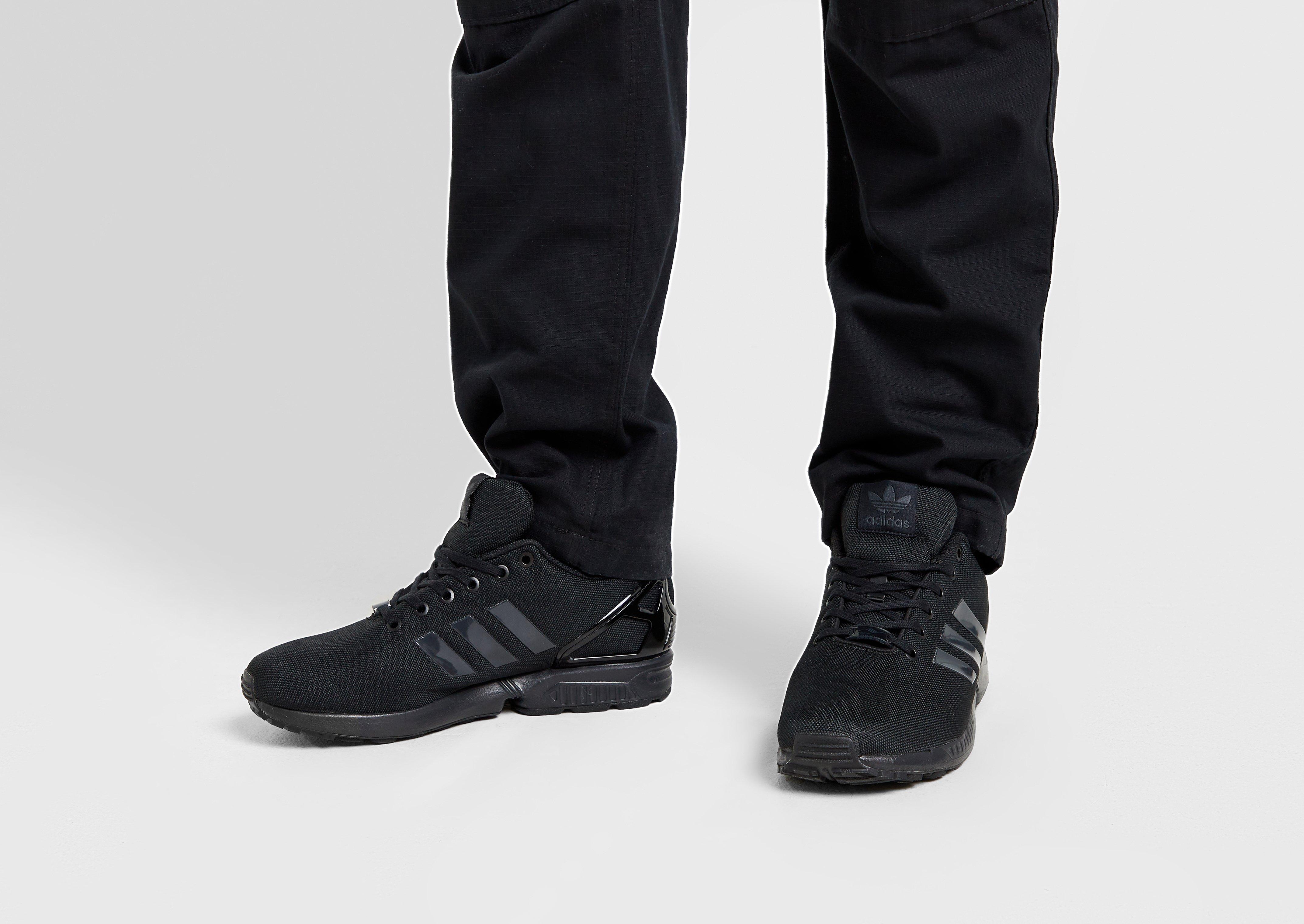 All black clearance adidas zx flux