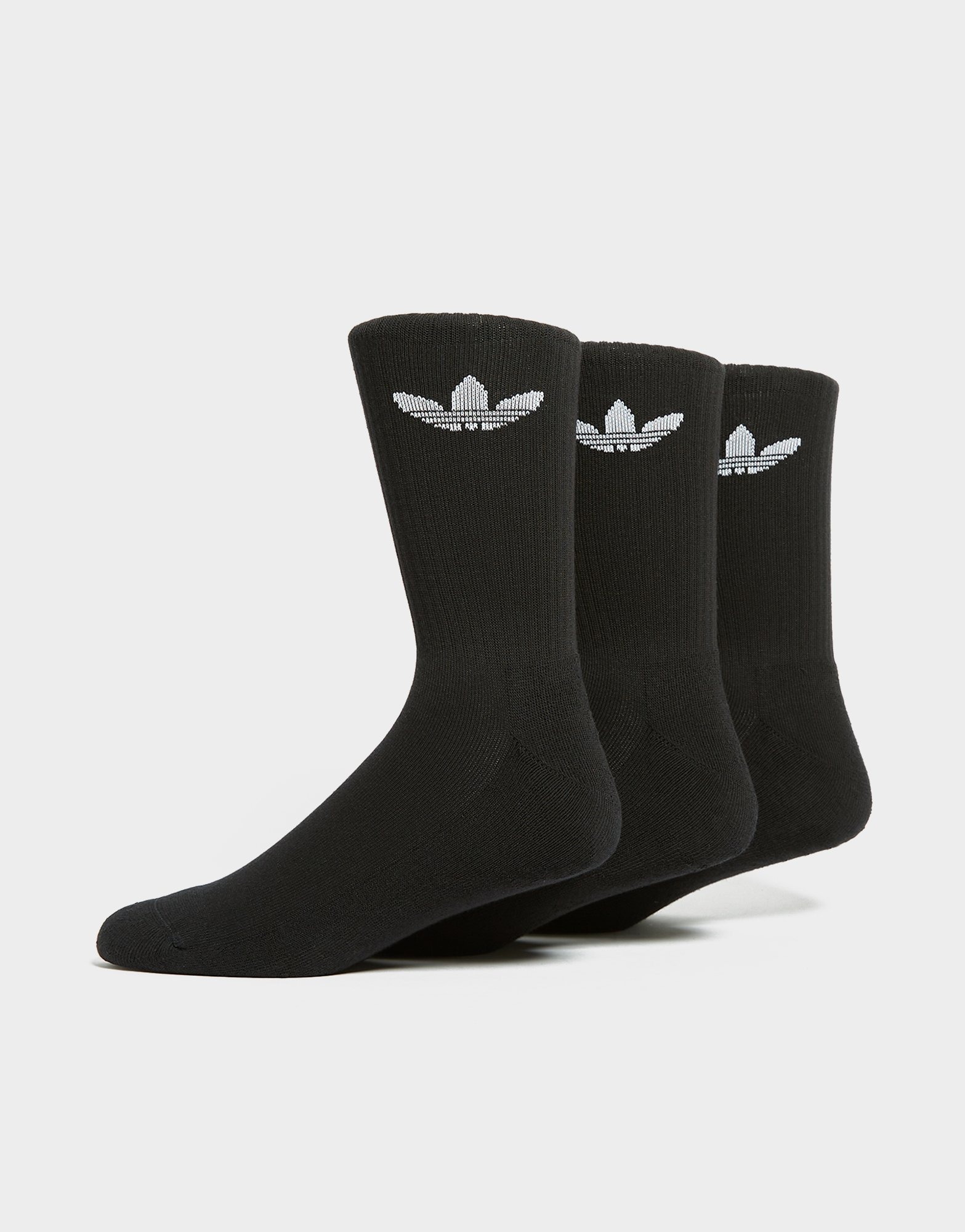 adidas Trefoil Crew Cushioned Socks (3 Pack) Black — foto 2