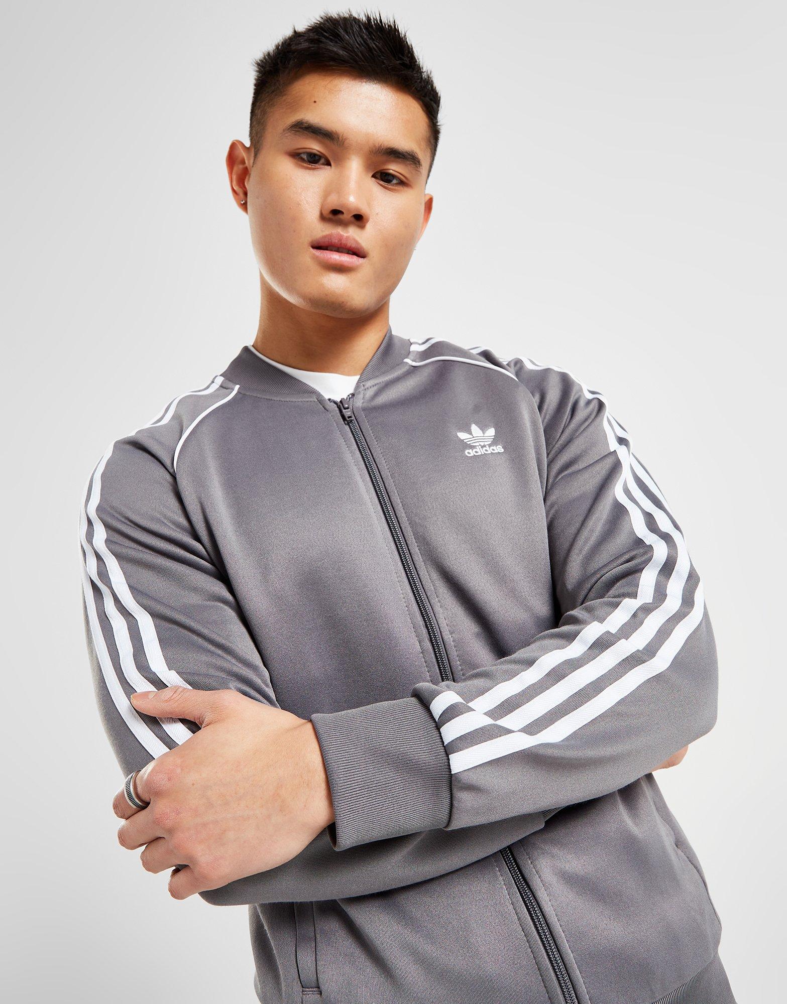 Adidas superstar shop track top grey