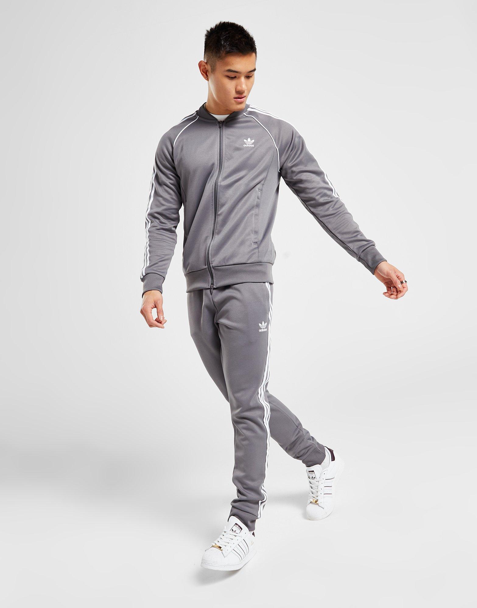 Adidas grey track store top