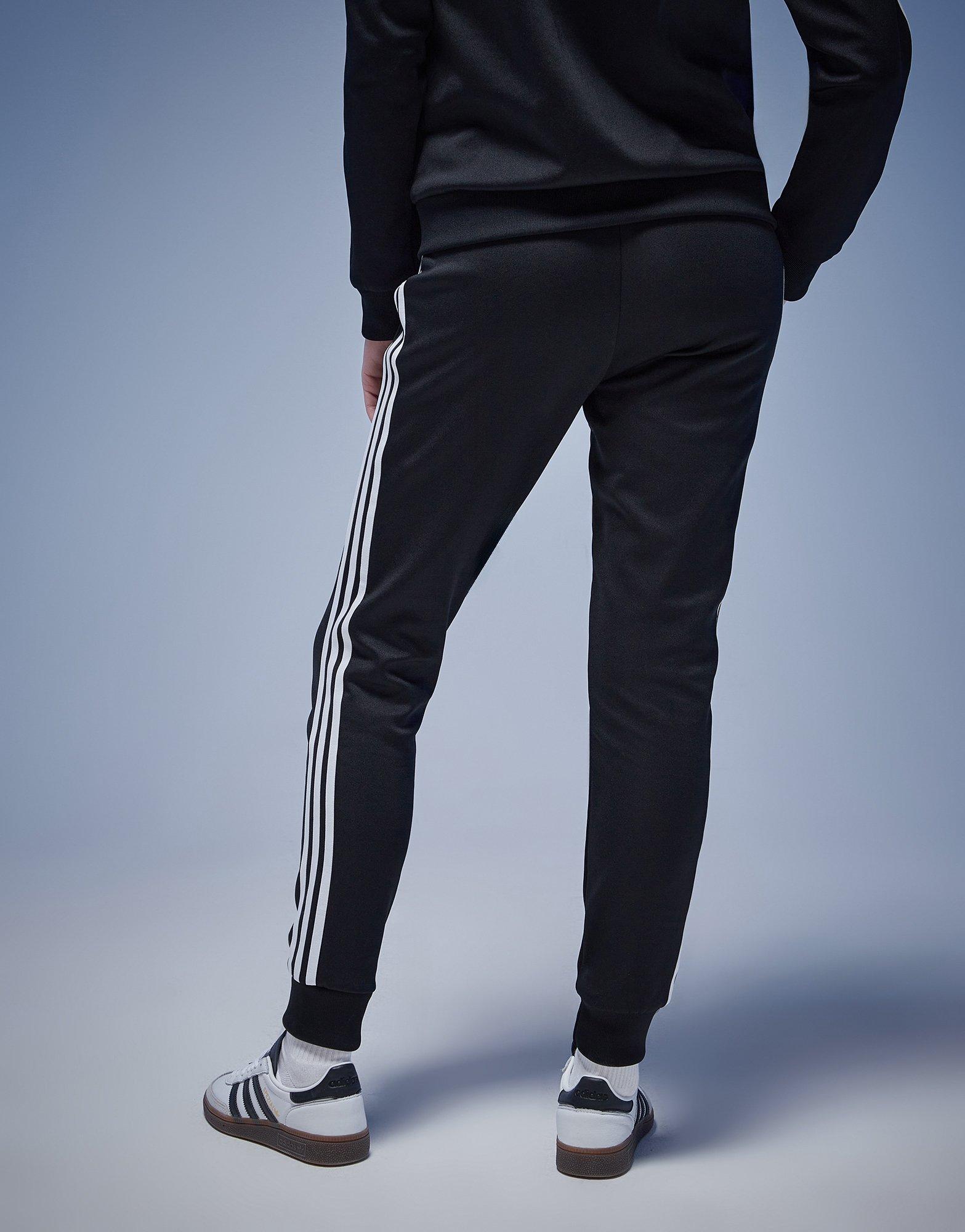 Black adidas Originals 3-Stripes Poly Track Pants - JD Sports Global