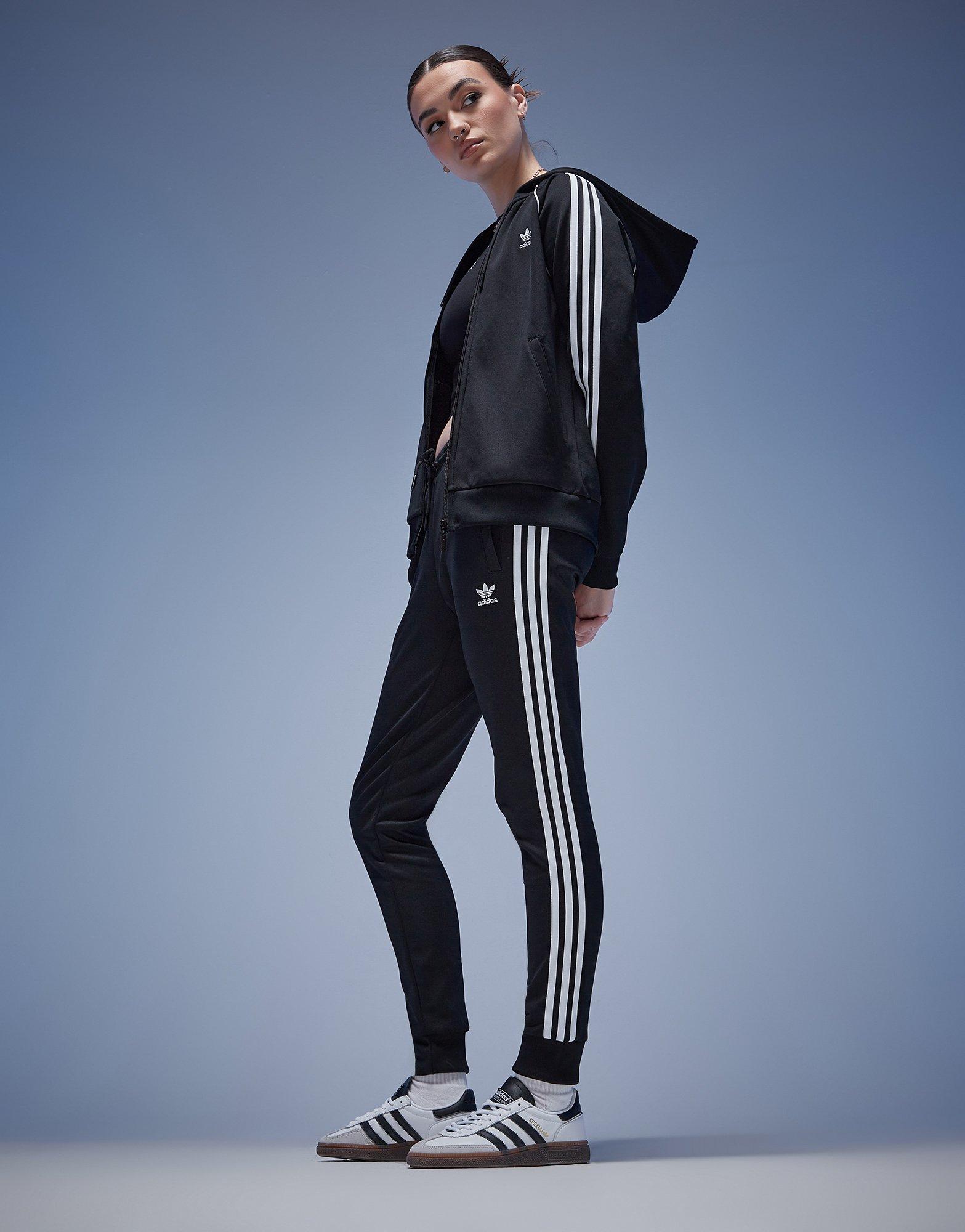 Black adidas Originals 3-Stripes Poly Track Pants - JD Sports Global