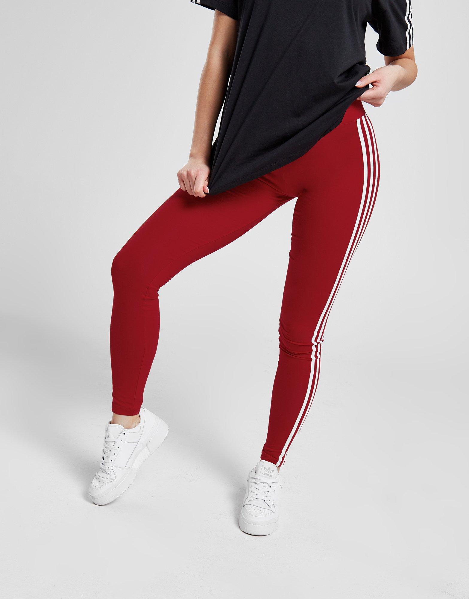 escort filosofie Hoop van Red adidas Originals Linear High Waist Leggings | JD Sports Global