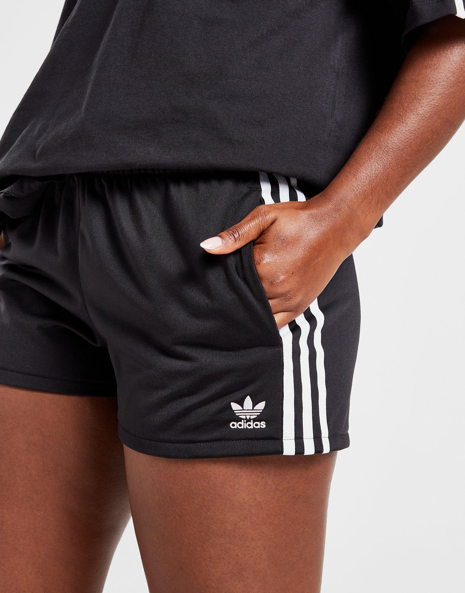 Adidas 3 stripe outlet poly shorts