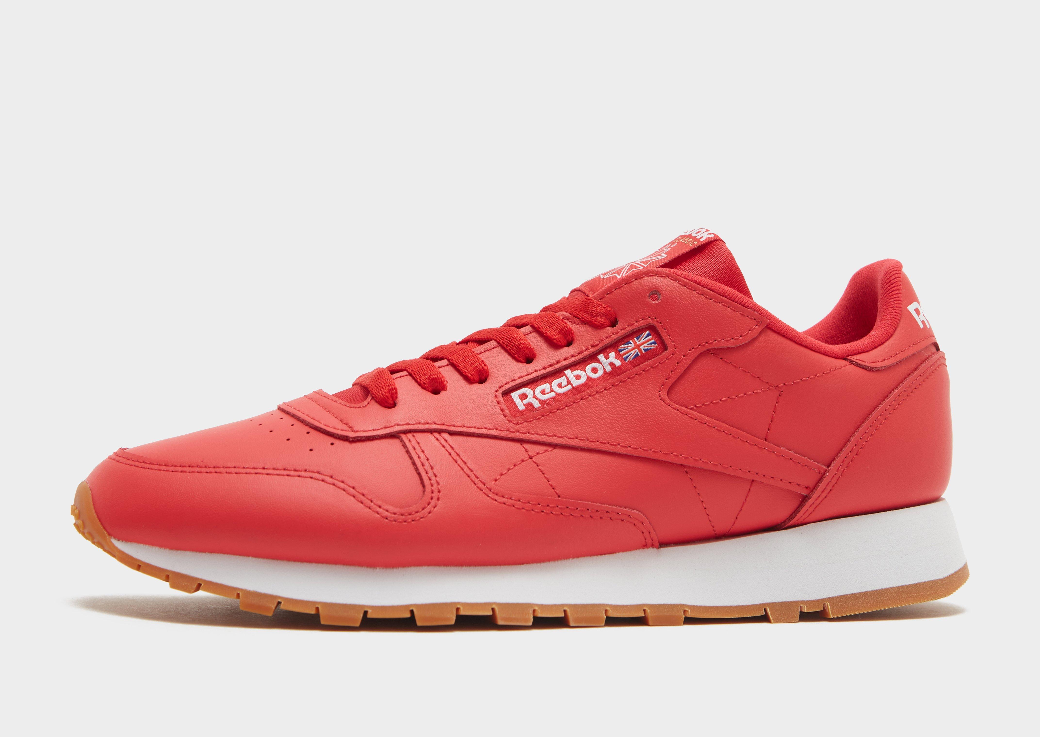 Red reebok on sale shoes