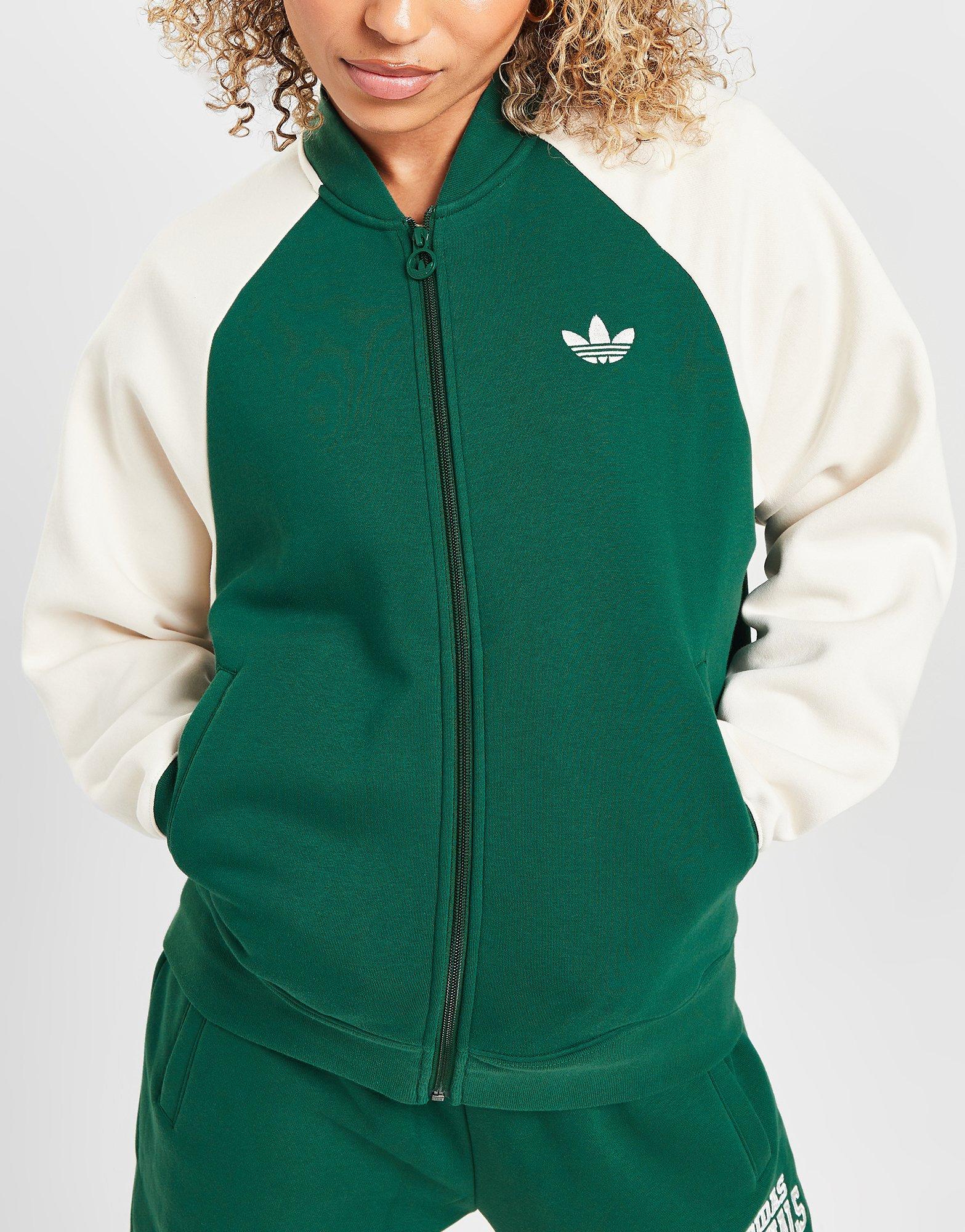 Green adidas Originals Varsity Bomber Jacket - JD Sports Global