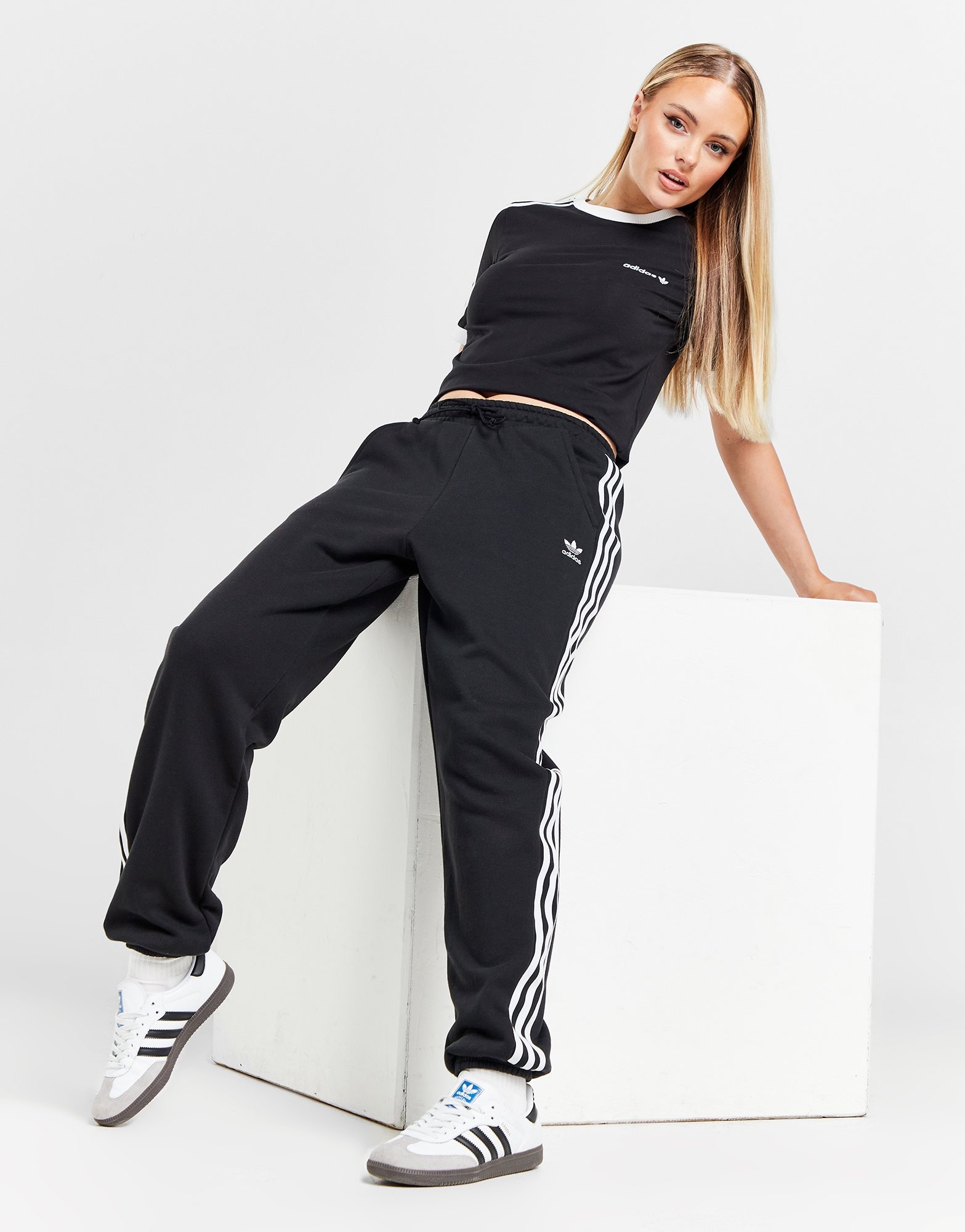 adidas Originals Oversized Jogginghose Schwarz - JD Sports