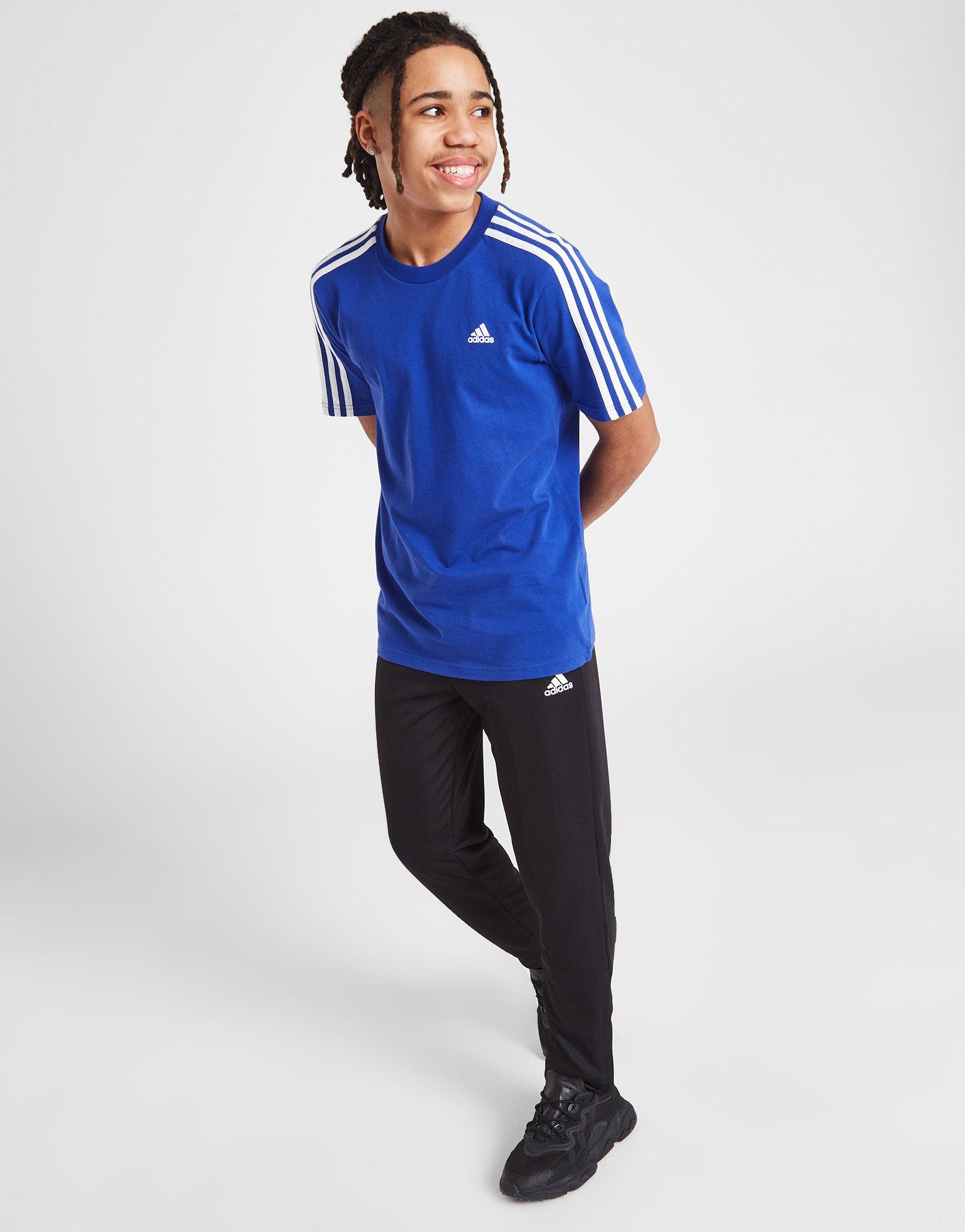 adidas 3 stripe estro t shirt junior