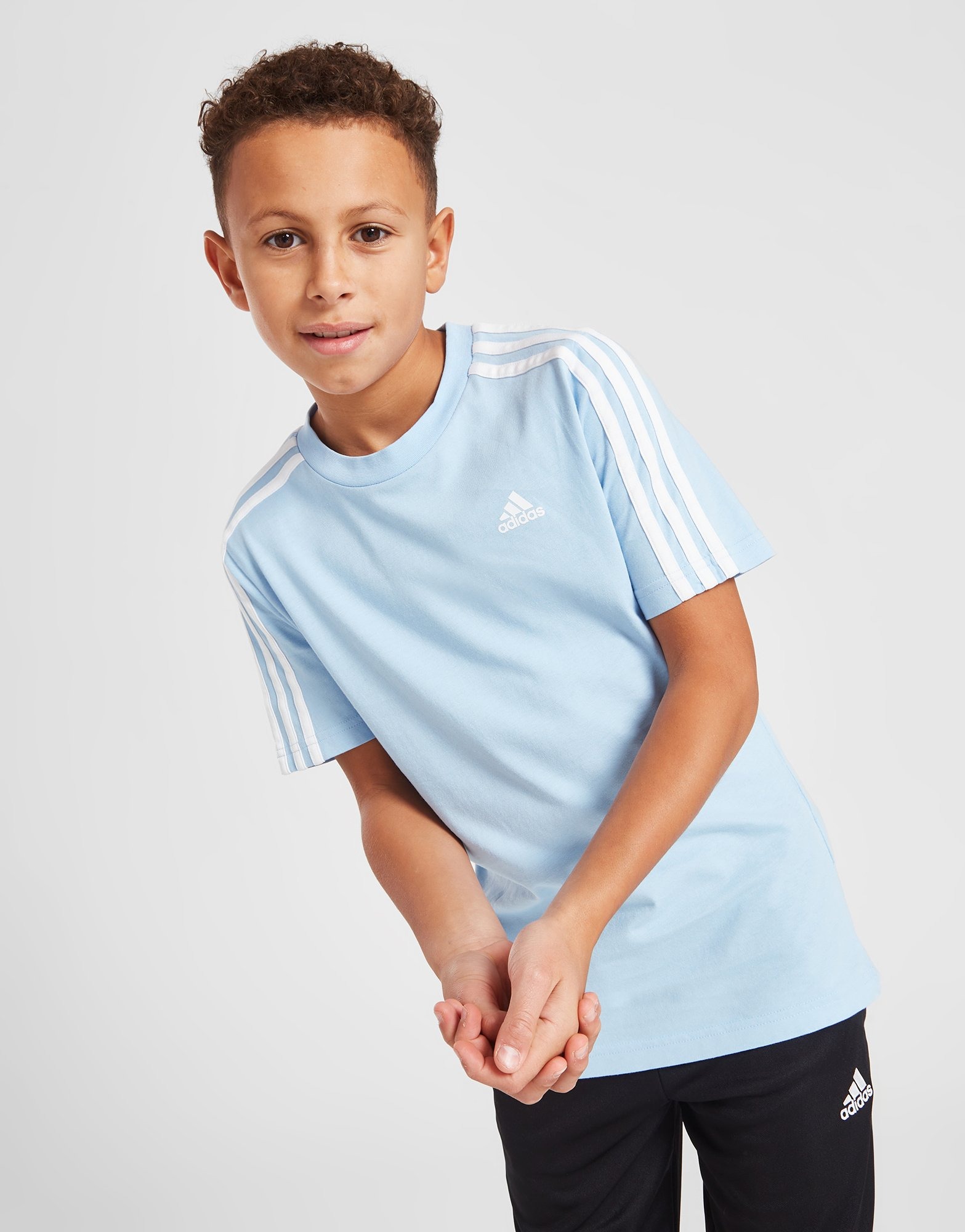 Blå 3-Stripes T-Shirt Junior - JD Danmark