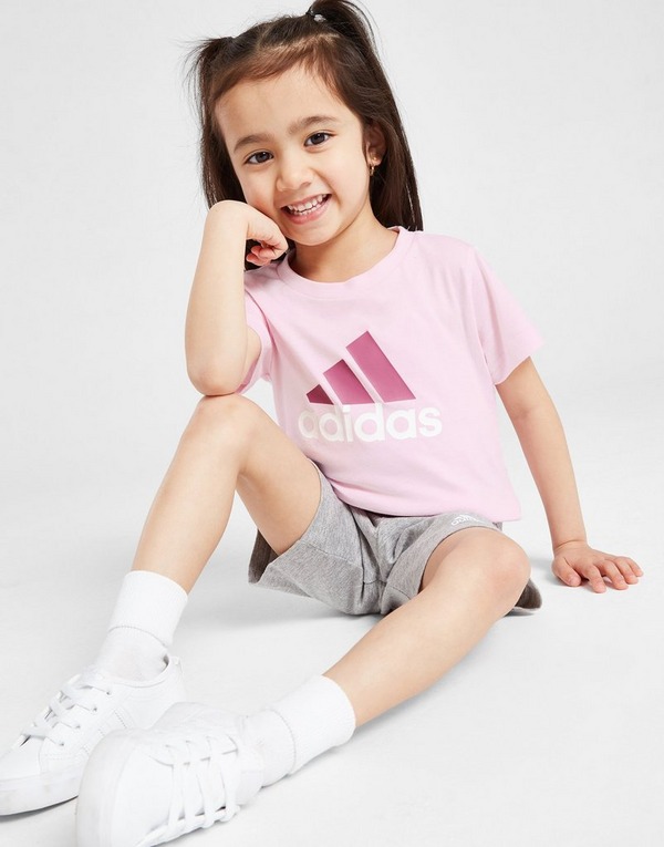 adidas Girls' Badge Of Sport T-Shirt/Shorts Set Infant