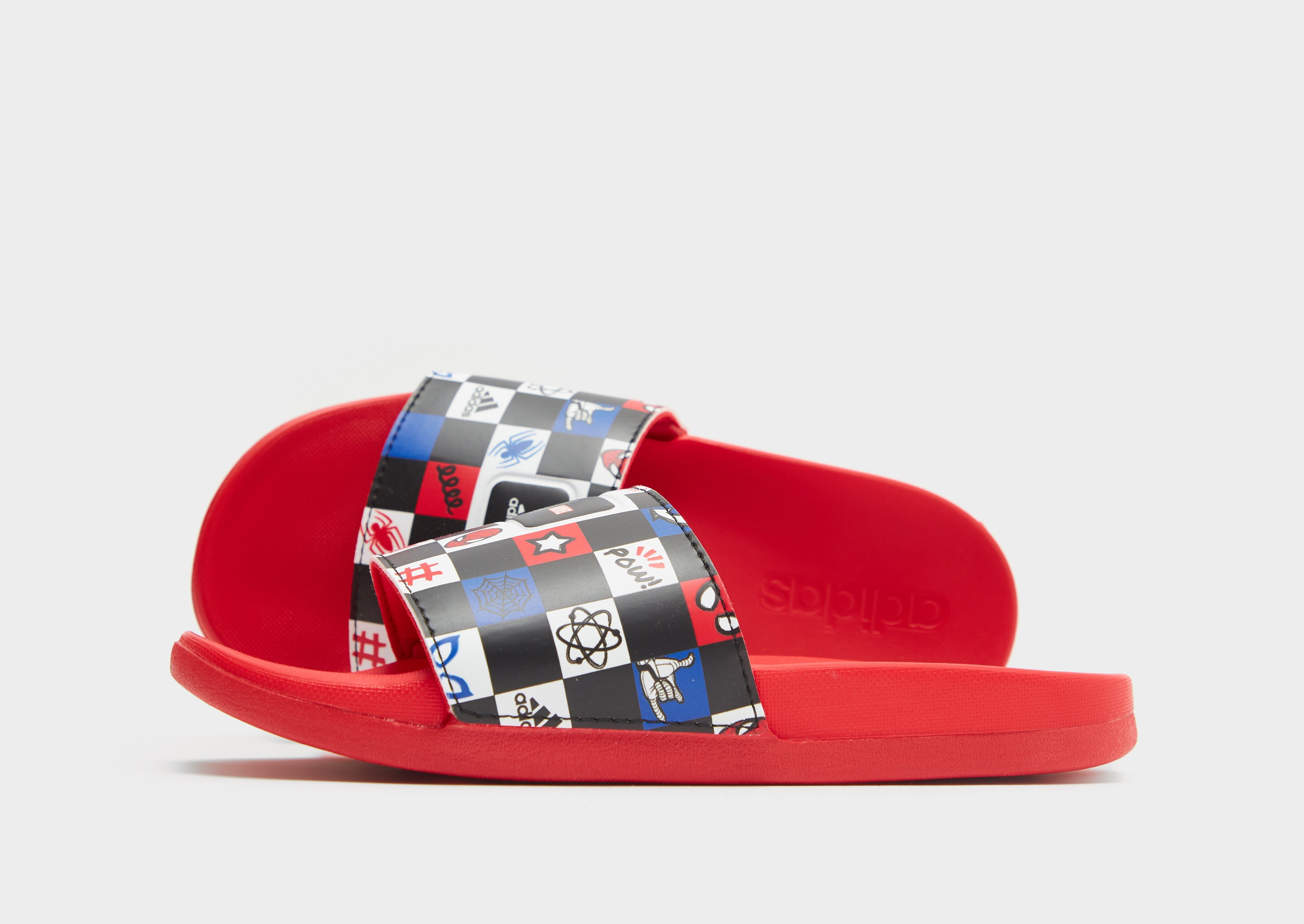 Red adidas Originals Adilette Slippers Kinderen JD Sports
