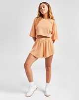 Reebok t-shirt crop en molleton teinte naturelle reebok classics