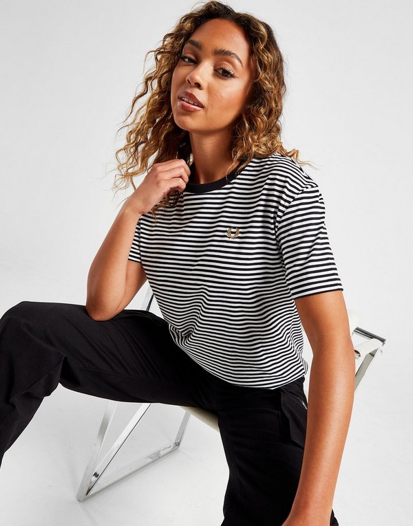 Fred Perry Striped T-Shirt Damen