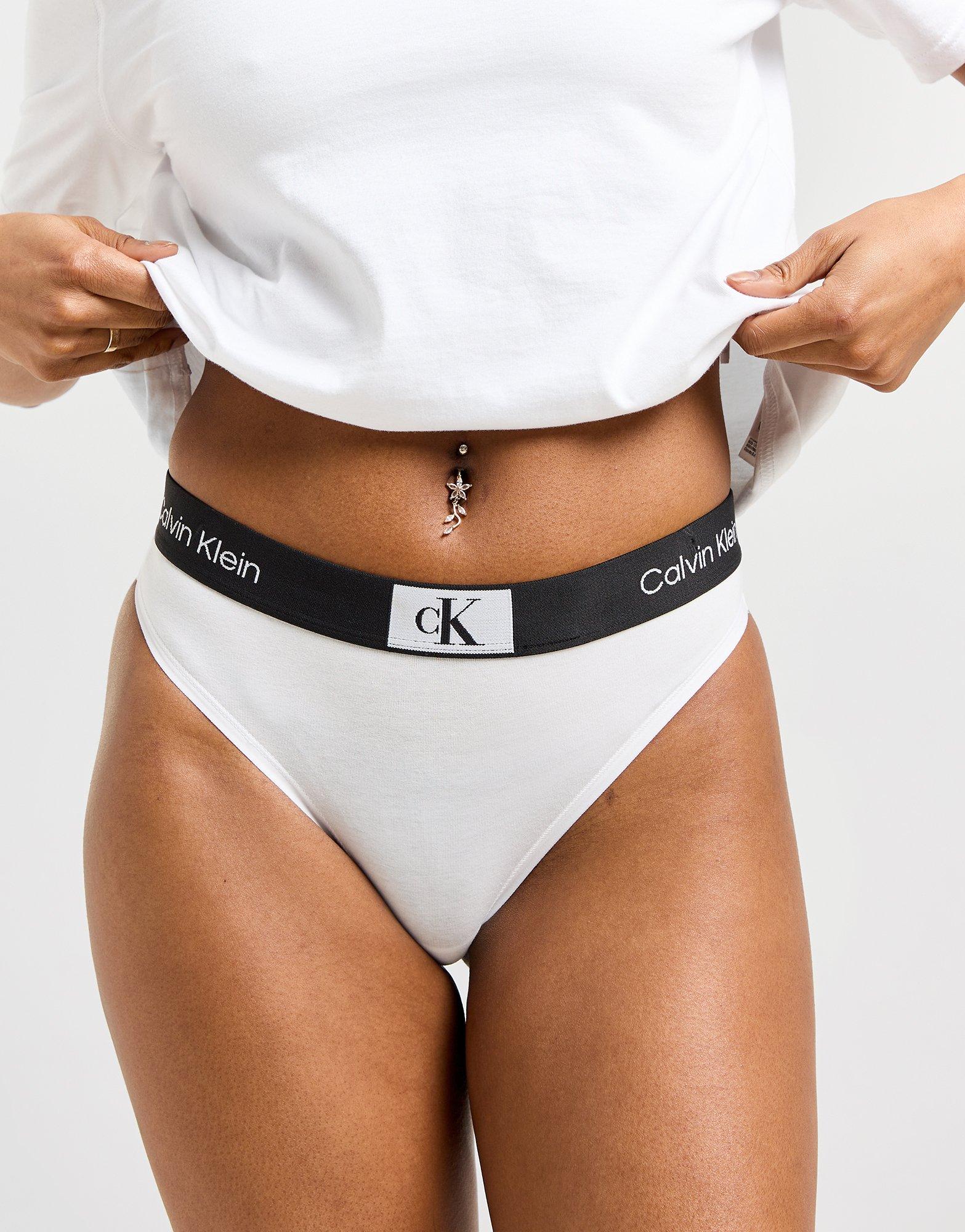 Calvin Klein Underwear String CK96 Femme Blanc- JD Sports France