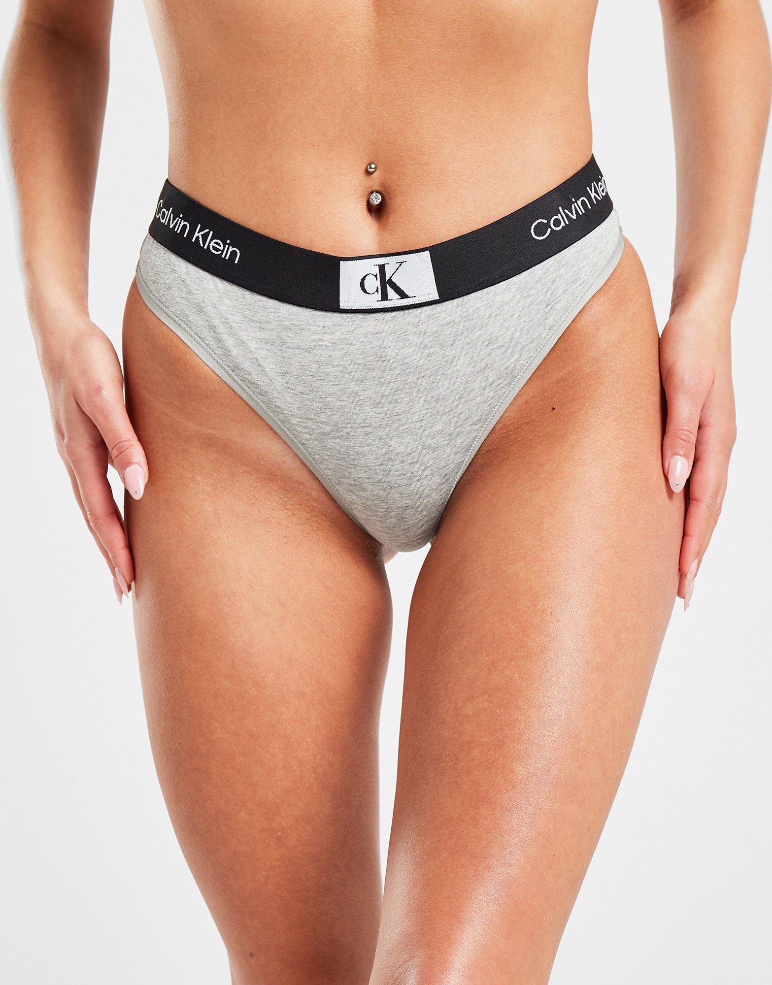 Calvin Klein High waisted thong Body grey - ESD Store fashion, footwear and  accessories - best brands shoes and designer shoes