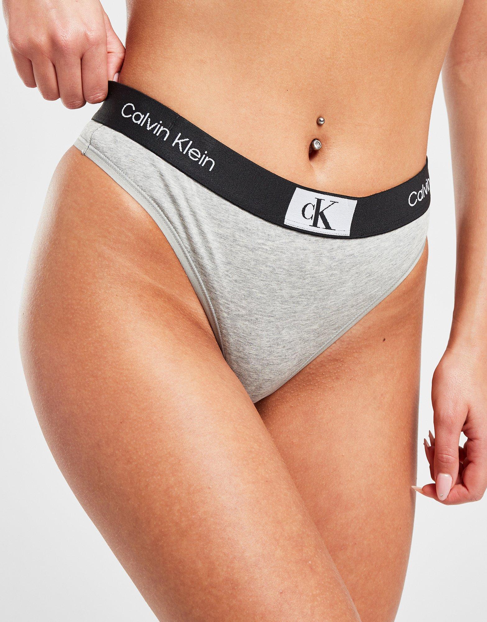 Grey Calvin Klein Underwear CK96 Modern Thong - JD Sports Global