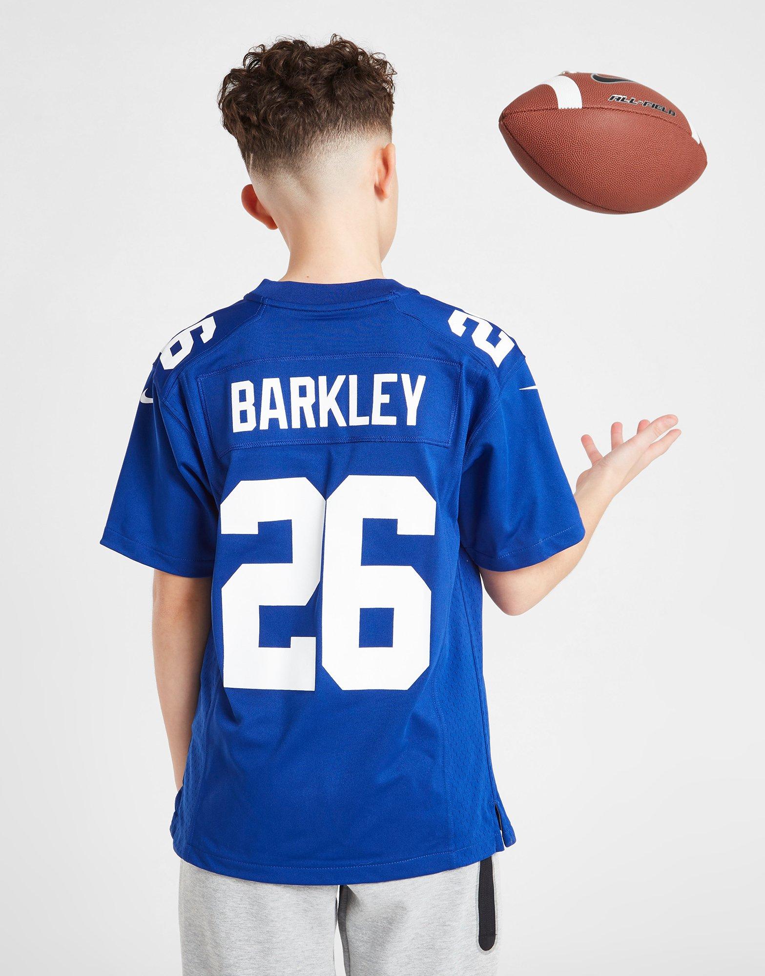 Blue Nike NFL New York Giants Barkley #26 Jersey Junior