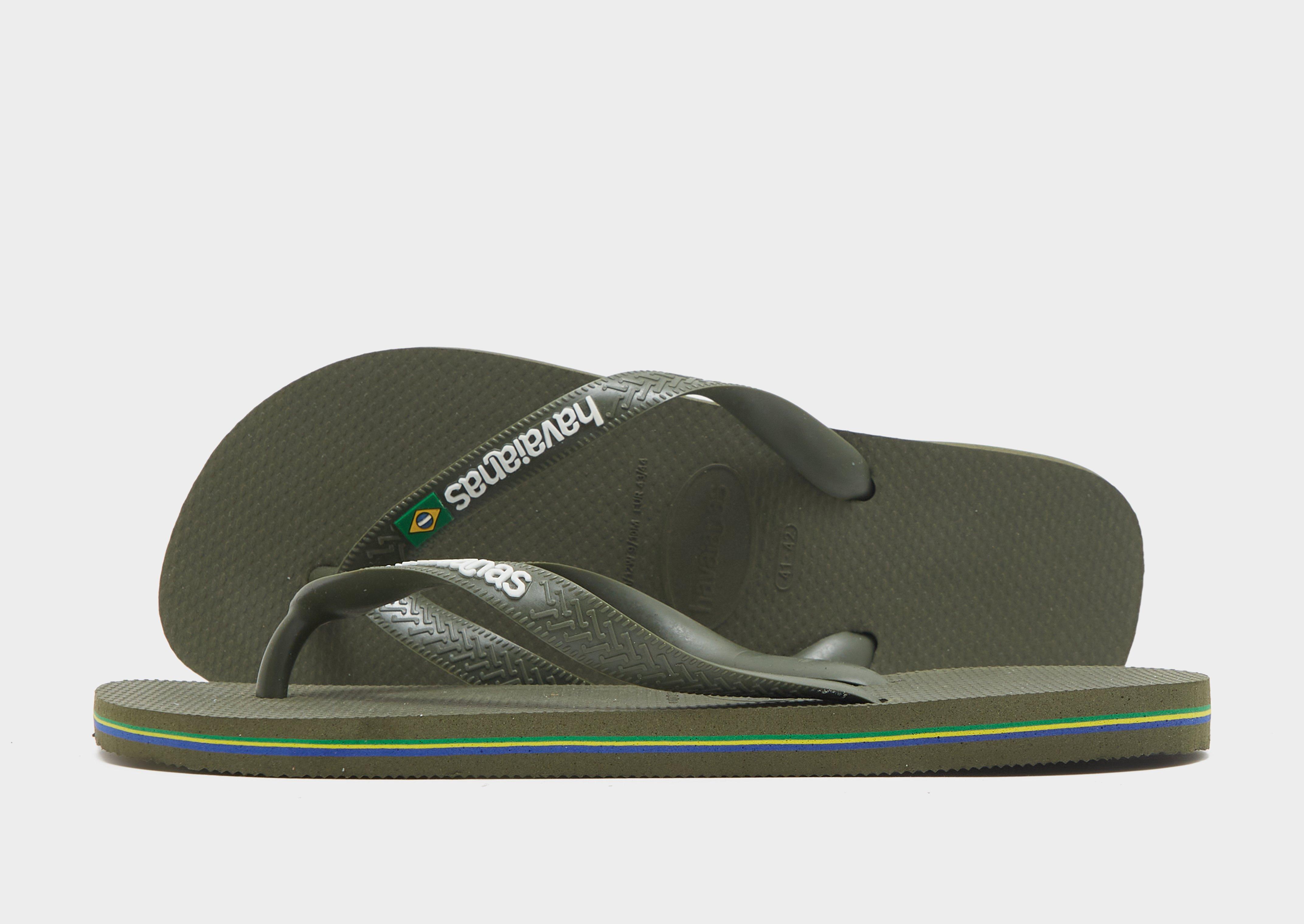 Green Havaianas Brazil Logo Flip Flops - JD Sports Global