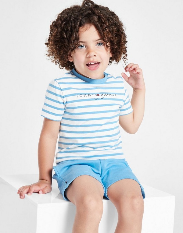 Styrke At hoppe mærke navn Blue Tommy Hilfiger Essential Stripe T-Shirt/Shorts Set Infant | JD Sports  Global