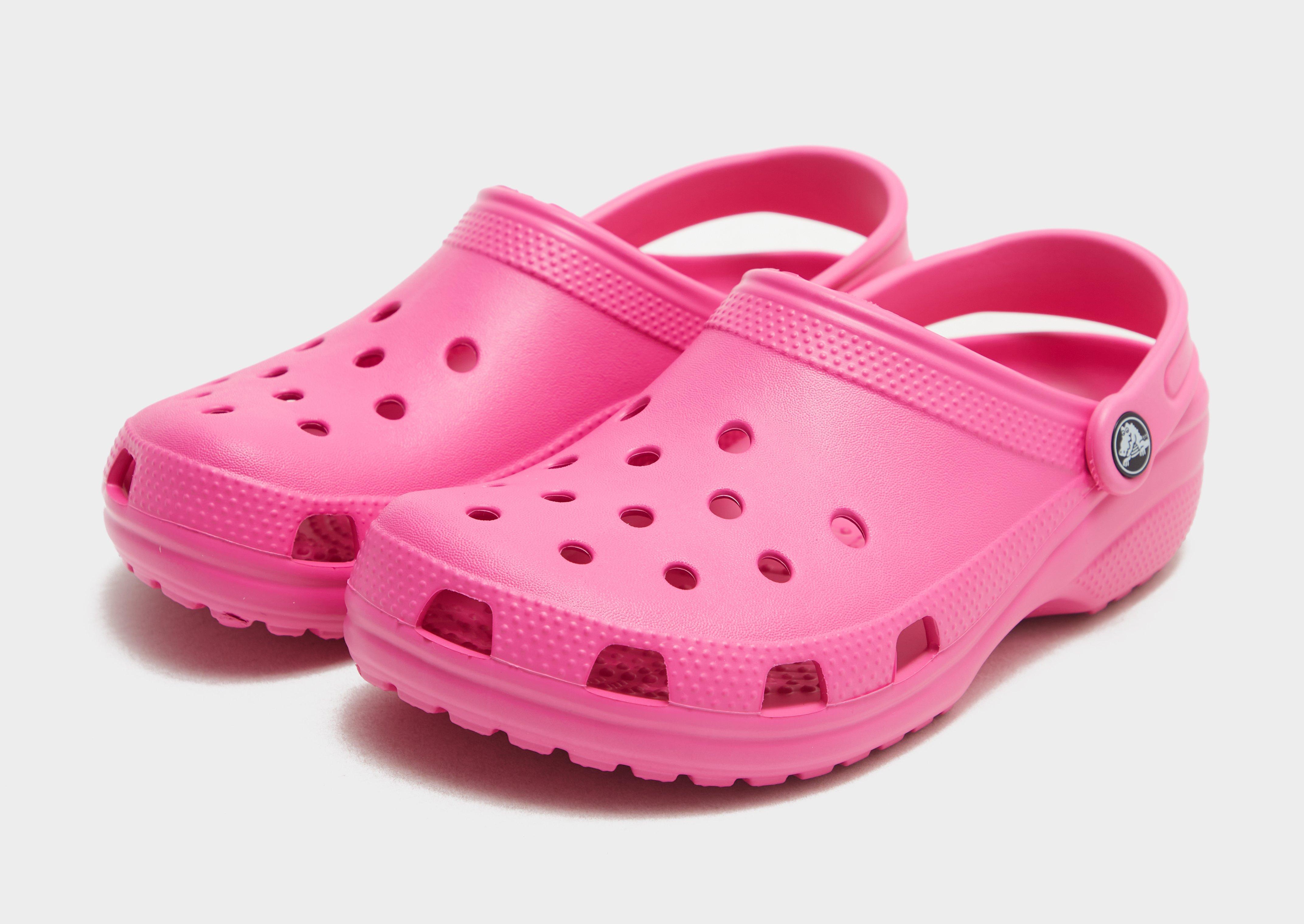 Womens hot best sale pink crocs