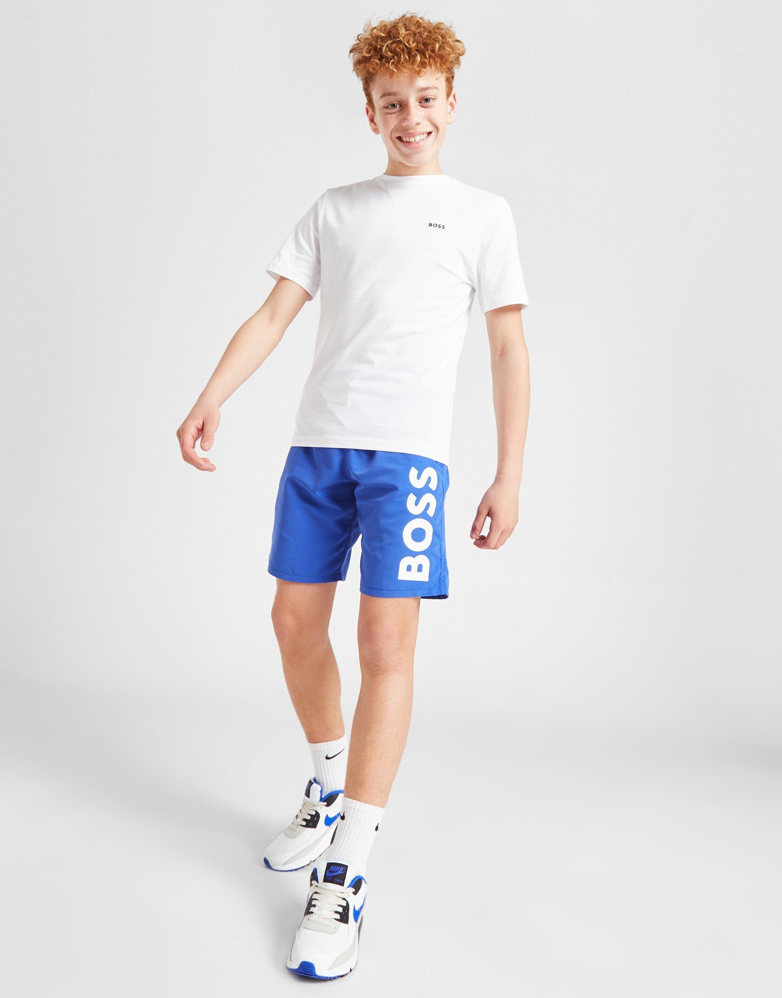 BOSS Side Print Swim Shorts Junior