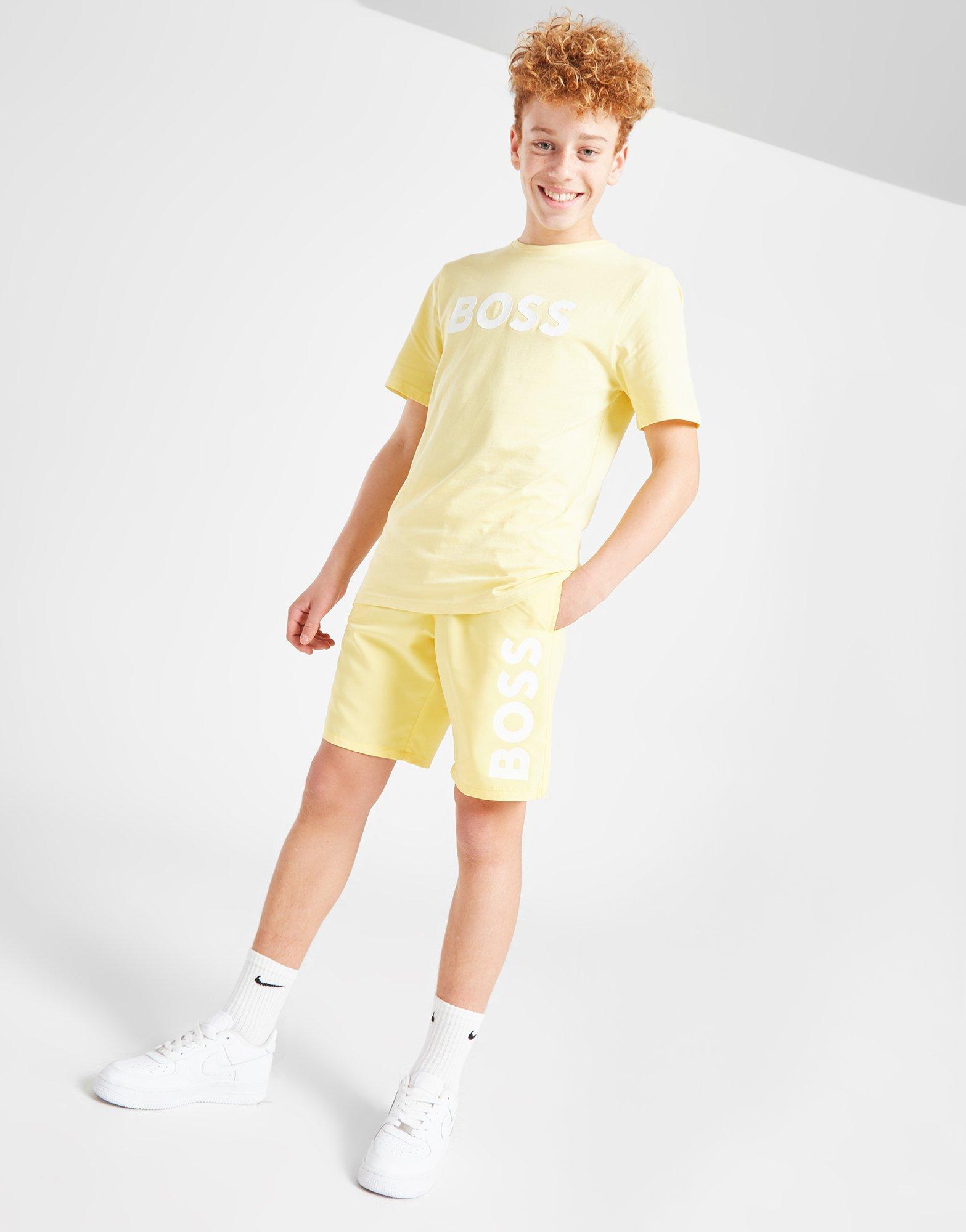 BOSS Side Print Swim Shorts Junior