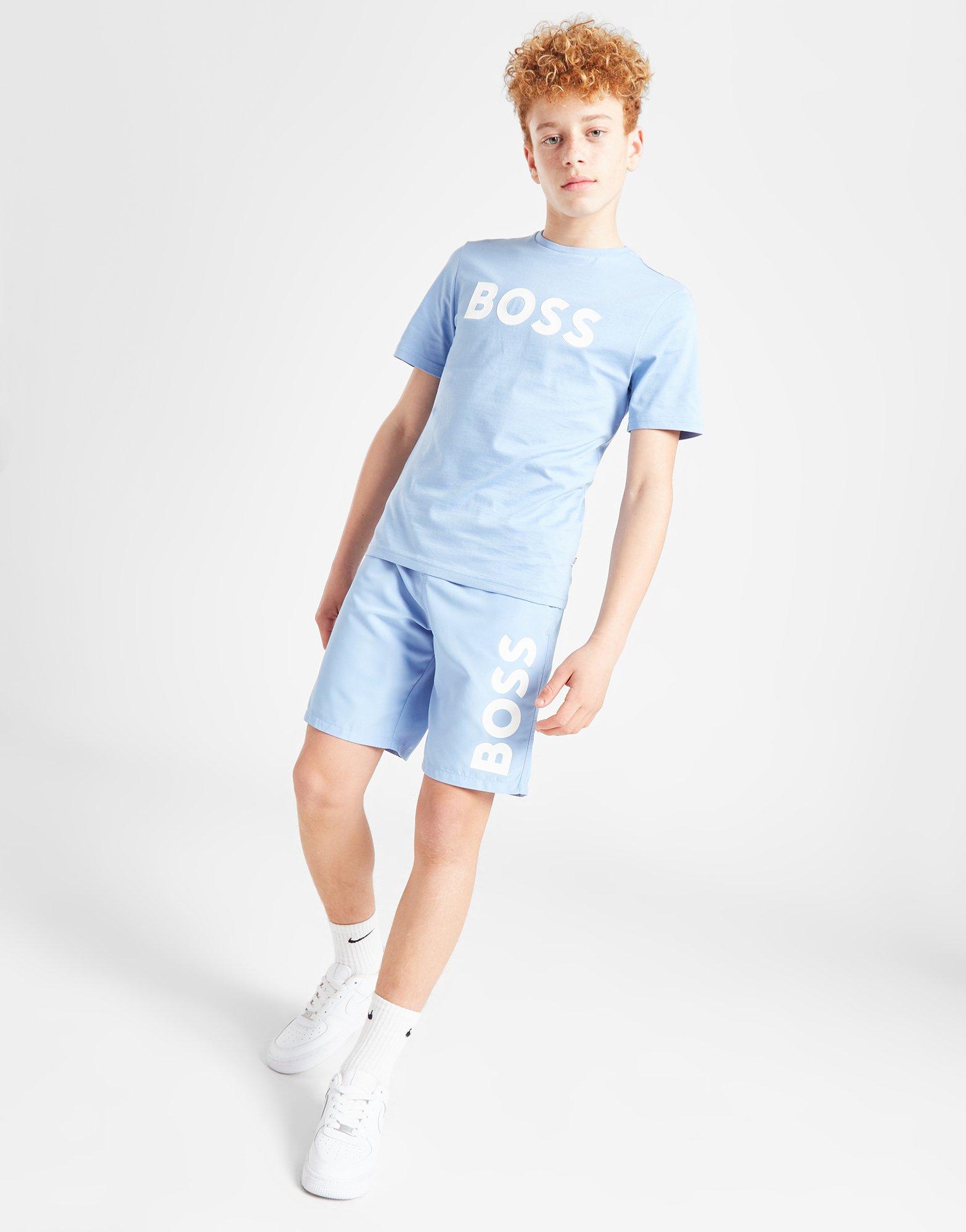 BOSS Side Print Swim Shorts Junior