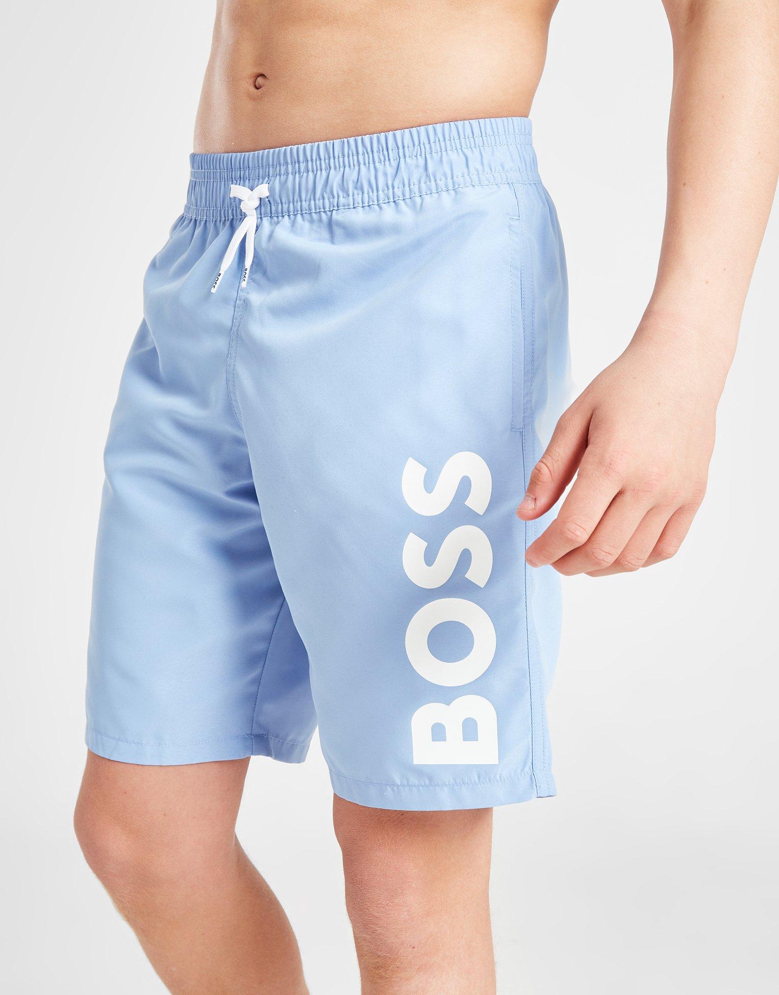 BOSS Side Print Swim Shorts Junior