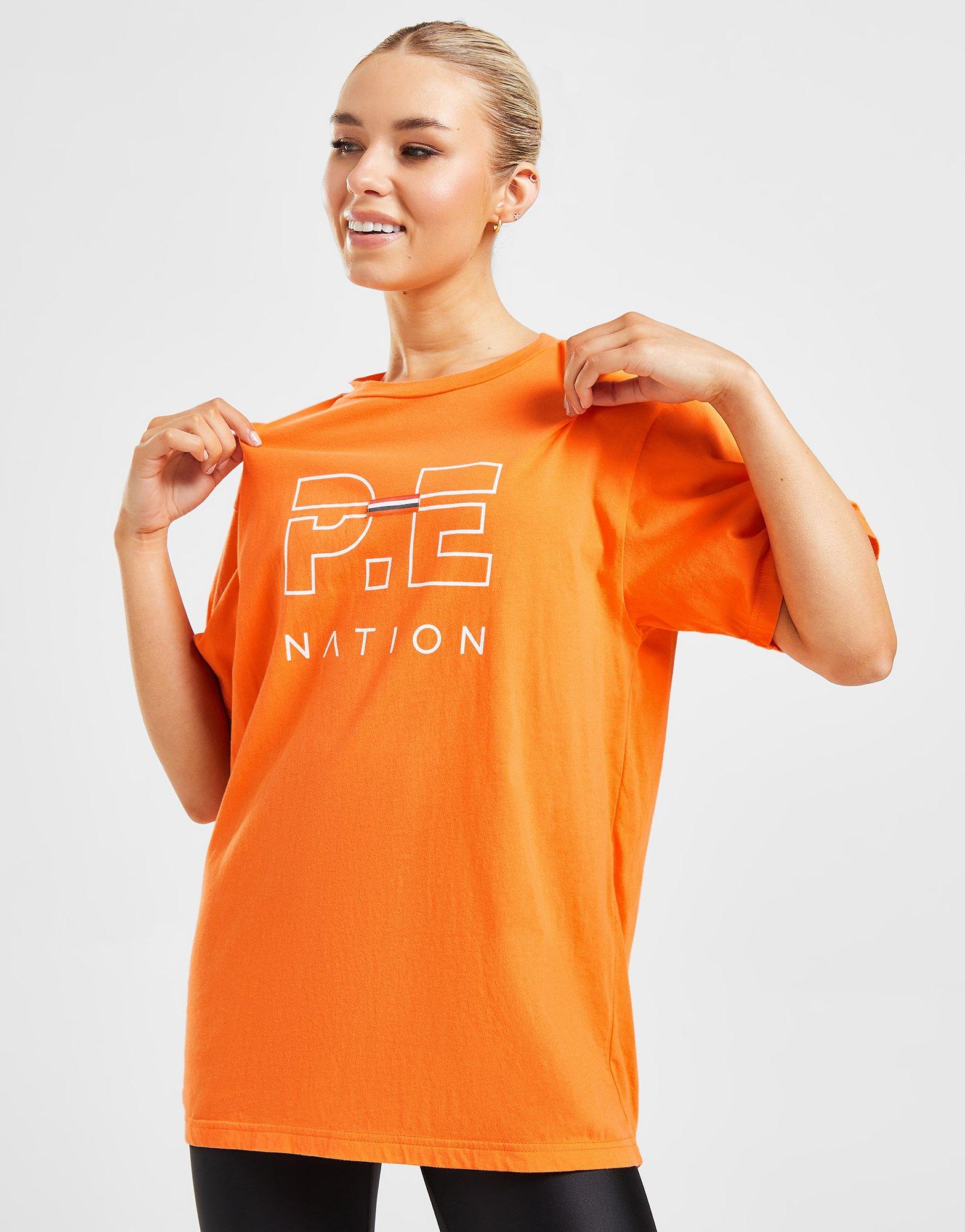 Orange PE Nation Track T-Shirt - JD Sports NZ