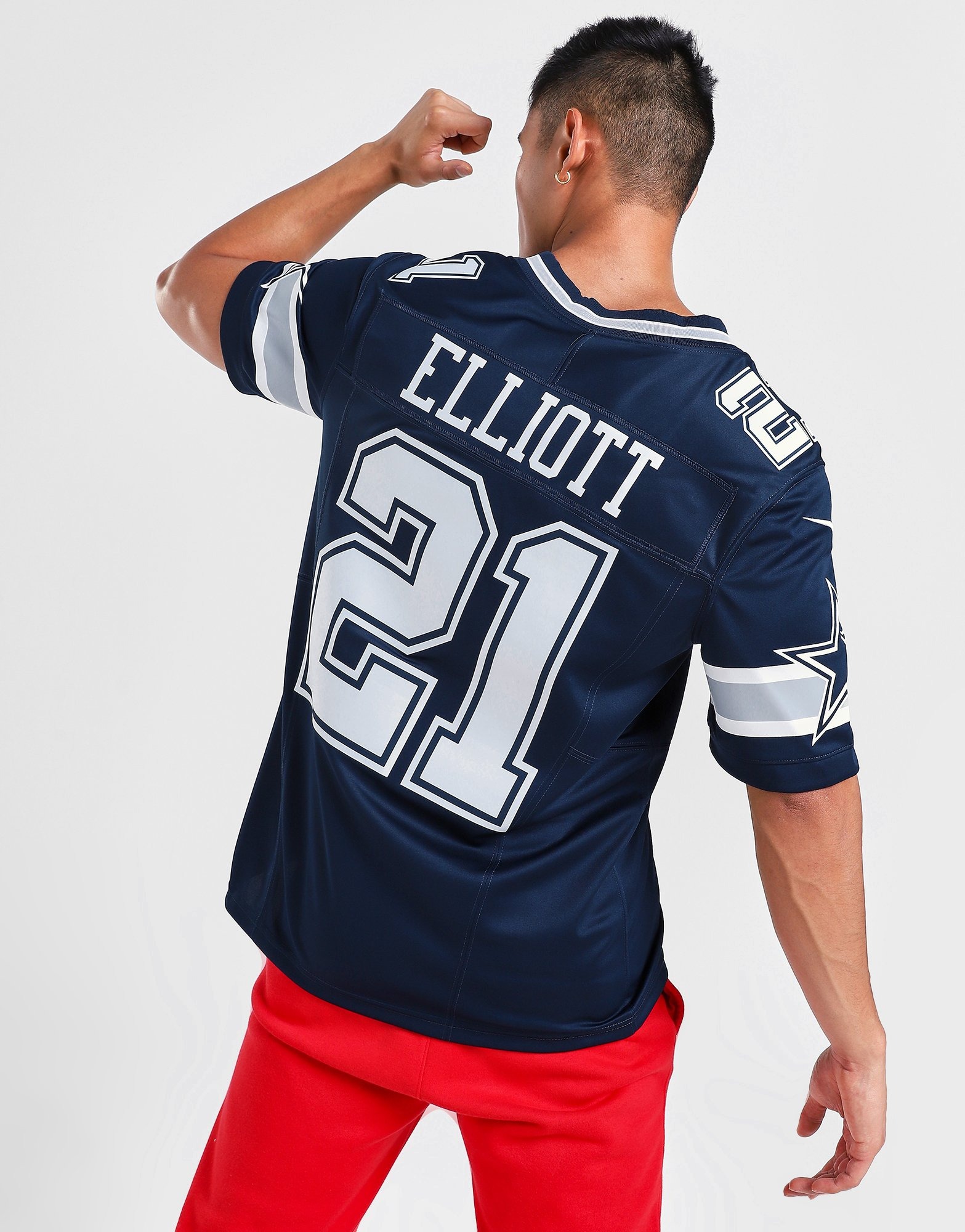 Blue Nike NFL Dallas Cowboys Elliott #21 Jersey - JD Sports Ireland