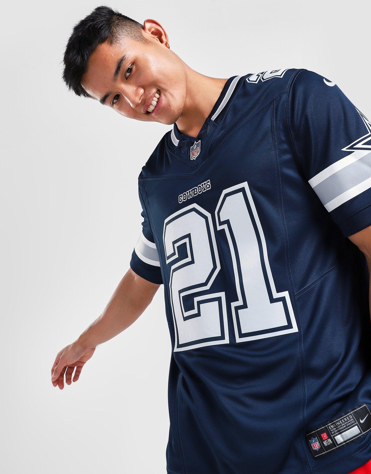 Blue Nike NFL Dallas Cowboys Prescott #4 Game Jersey - JD Sports