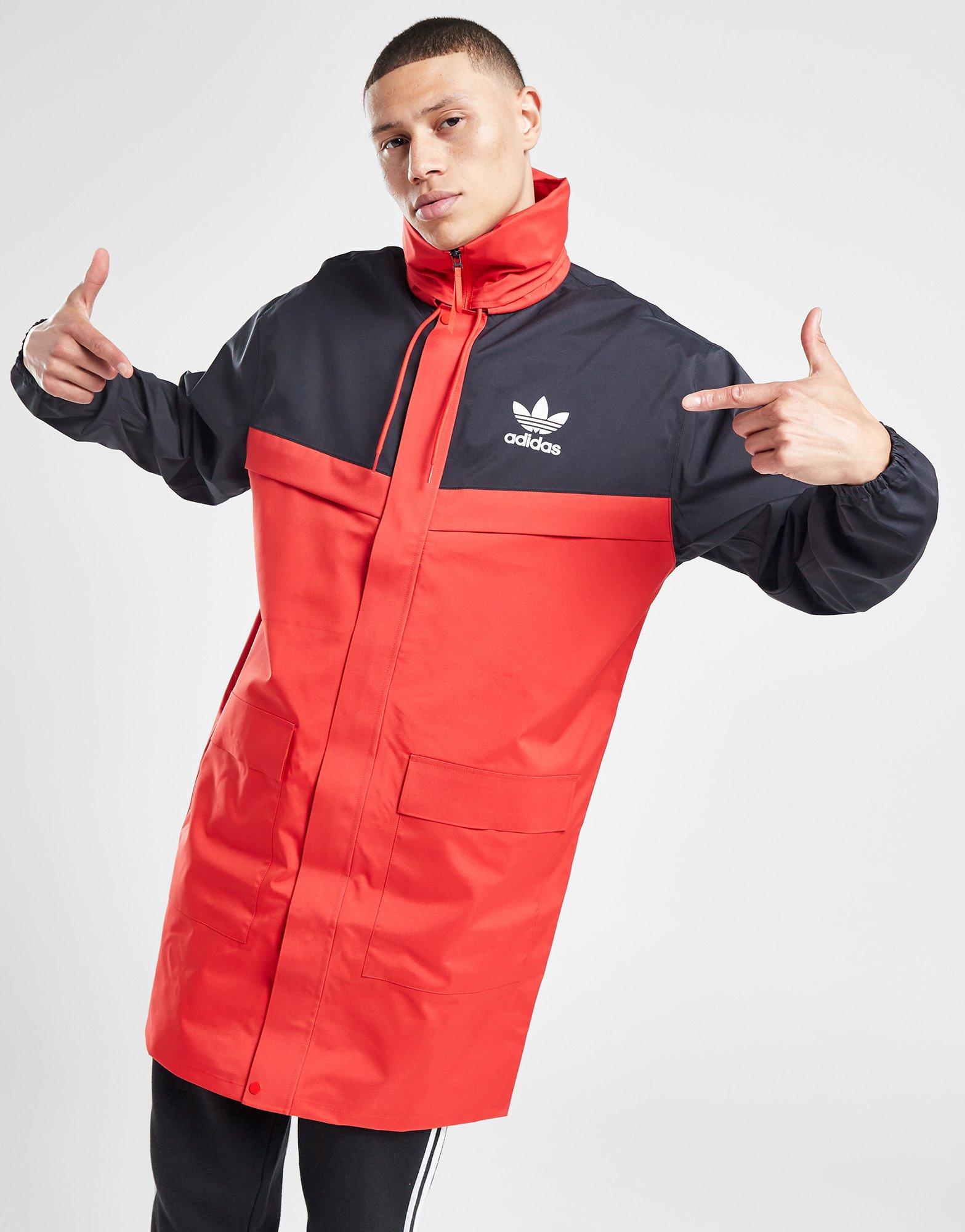 Adidas originals stadium store coat in red