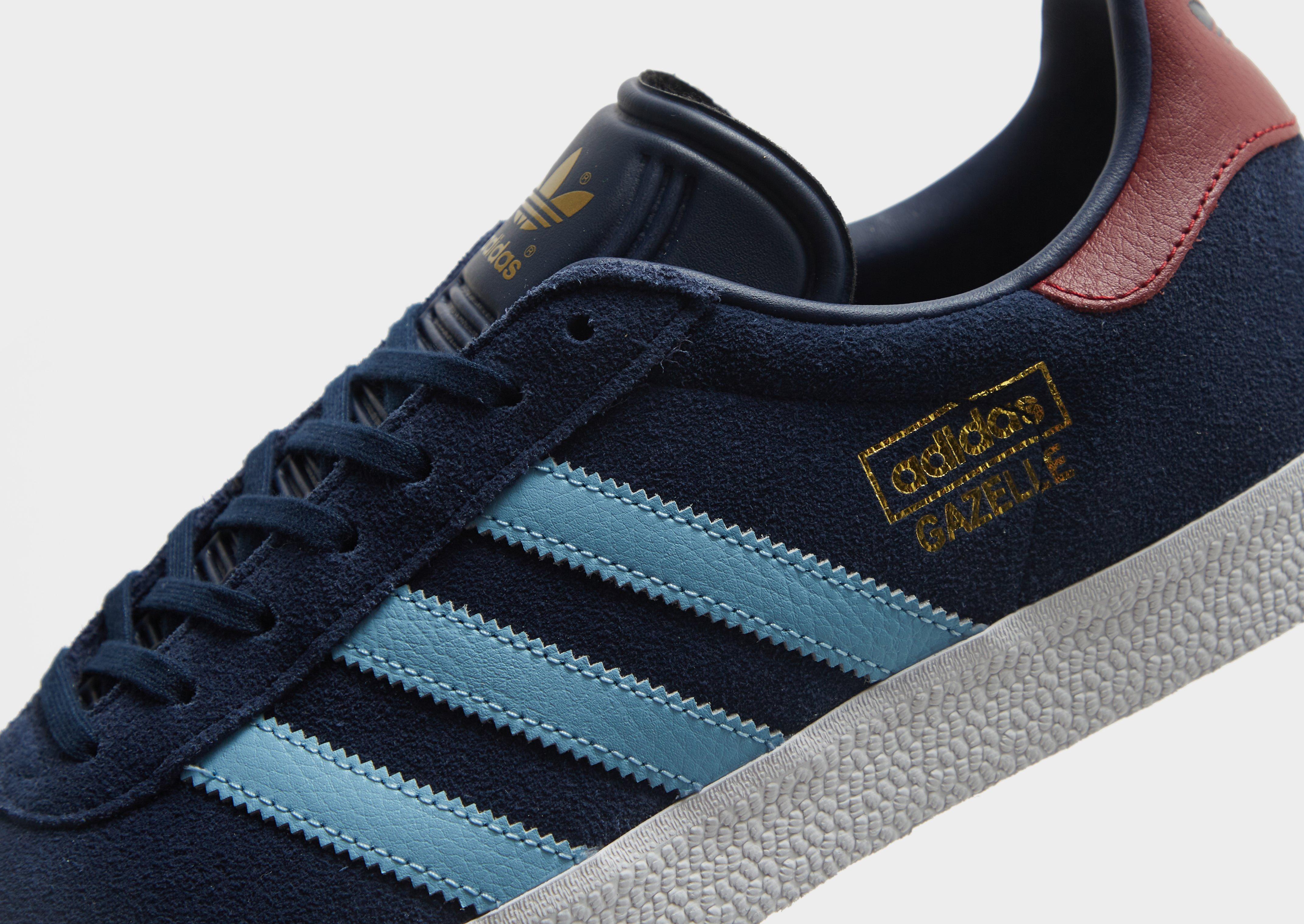 jd sports adidas gazelle claret and blue