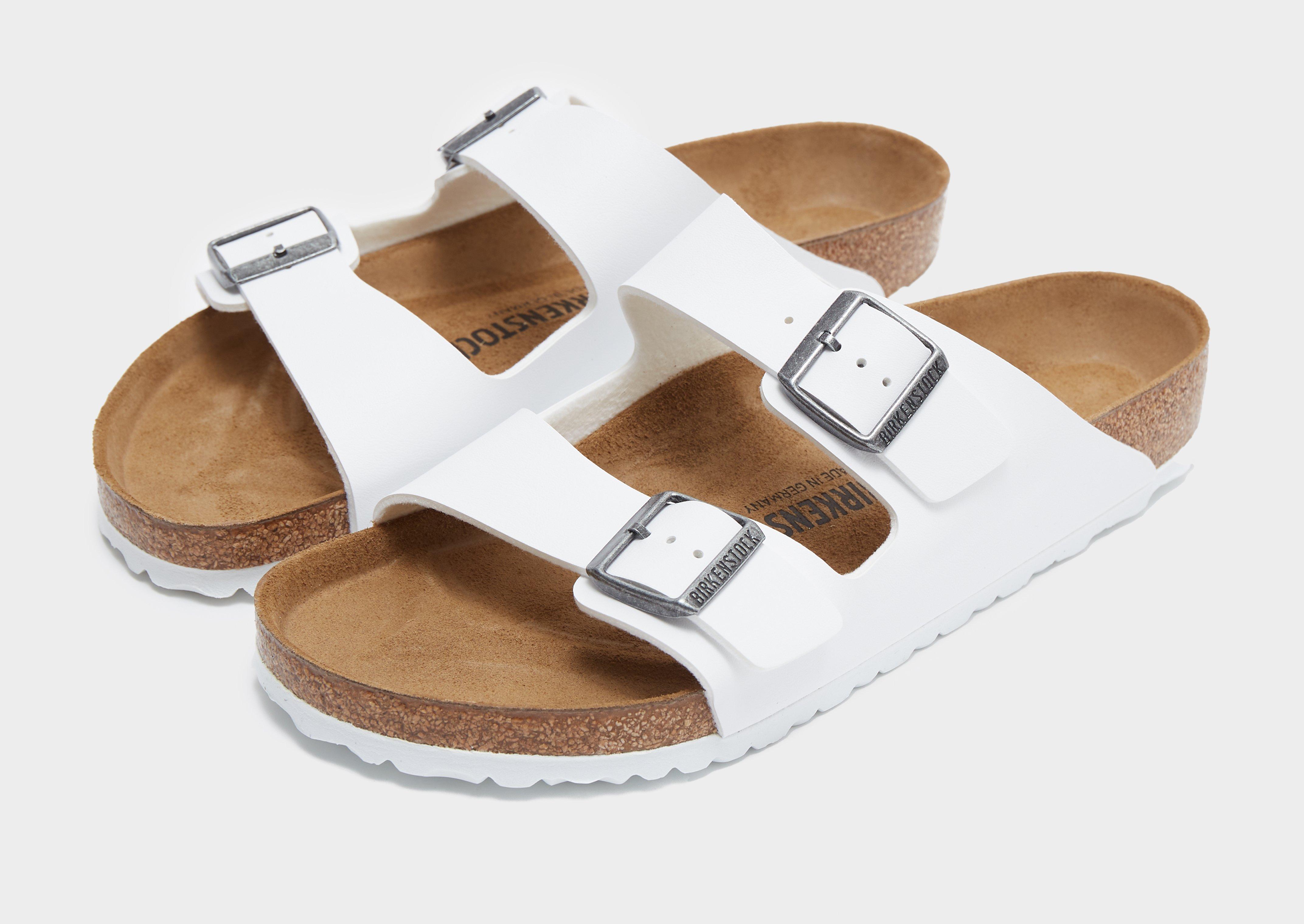 Solid hot sale white birkenstocks