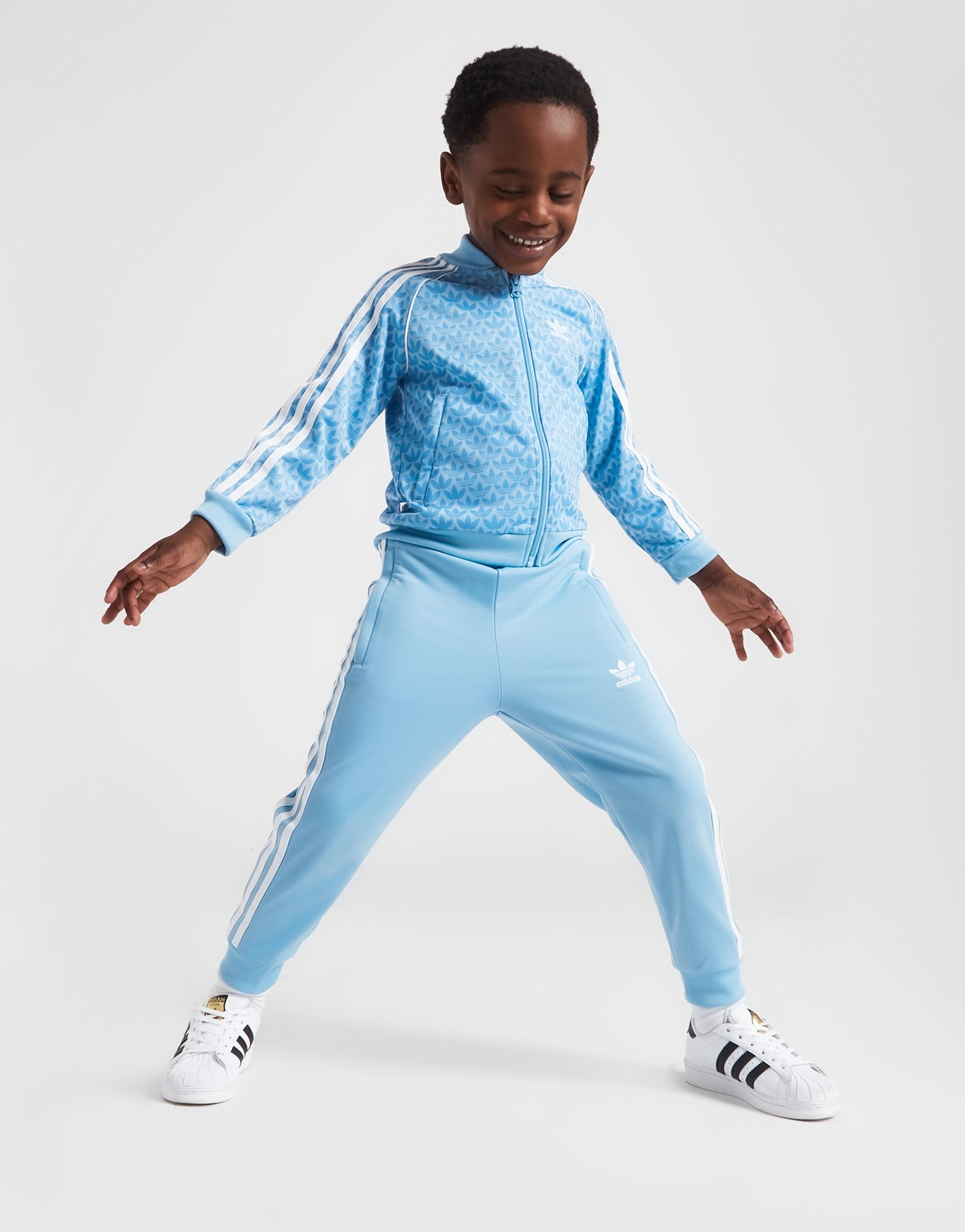 Blauw adidas Originals SST Tracksuit Children - Sports