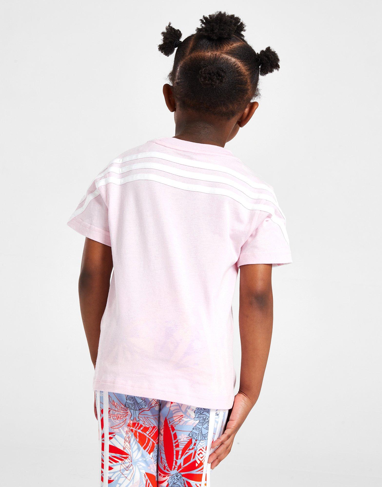 adidas Girls' Moana 3-Stripes T-Shirt Children