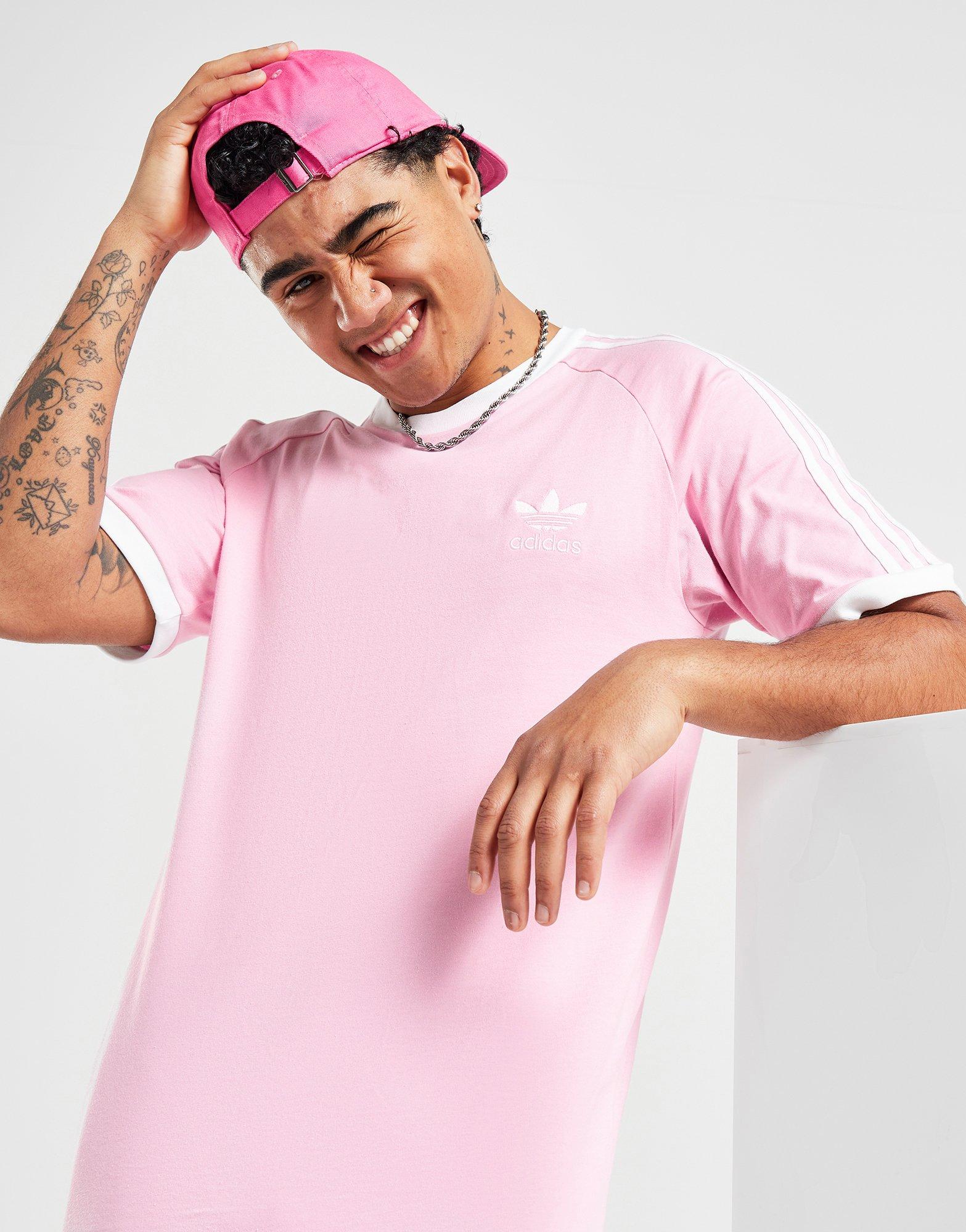 Lograr Él mismo evaluar adidas Originals camiseta 3-Stripes California en Rosa | JD Sports España